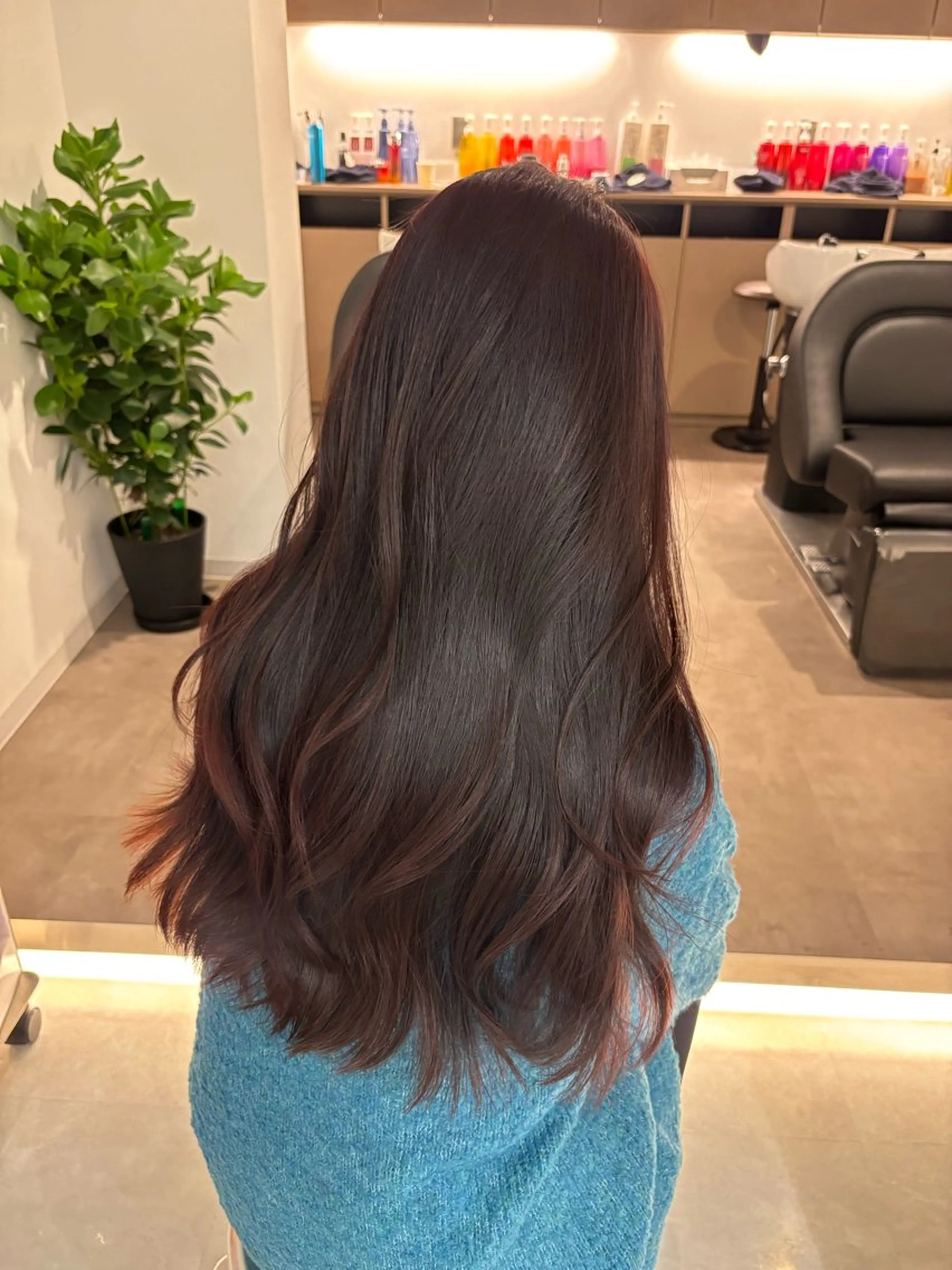 セミロング カラー ベージュカラー ブリーチ ブラウンカラー ケアブリーチ カシス 🎀透明感× 赤み消し🎀正源のヘアスタイル