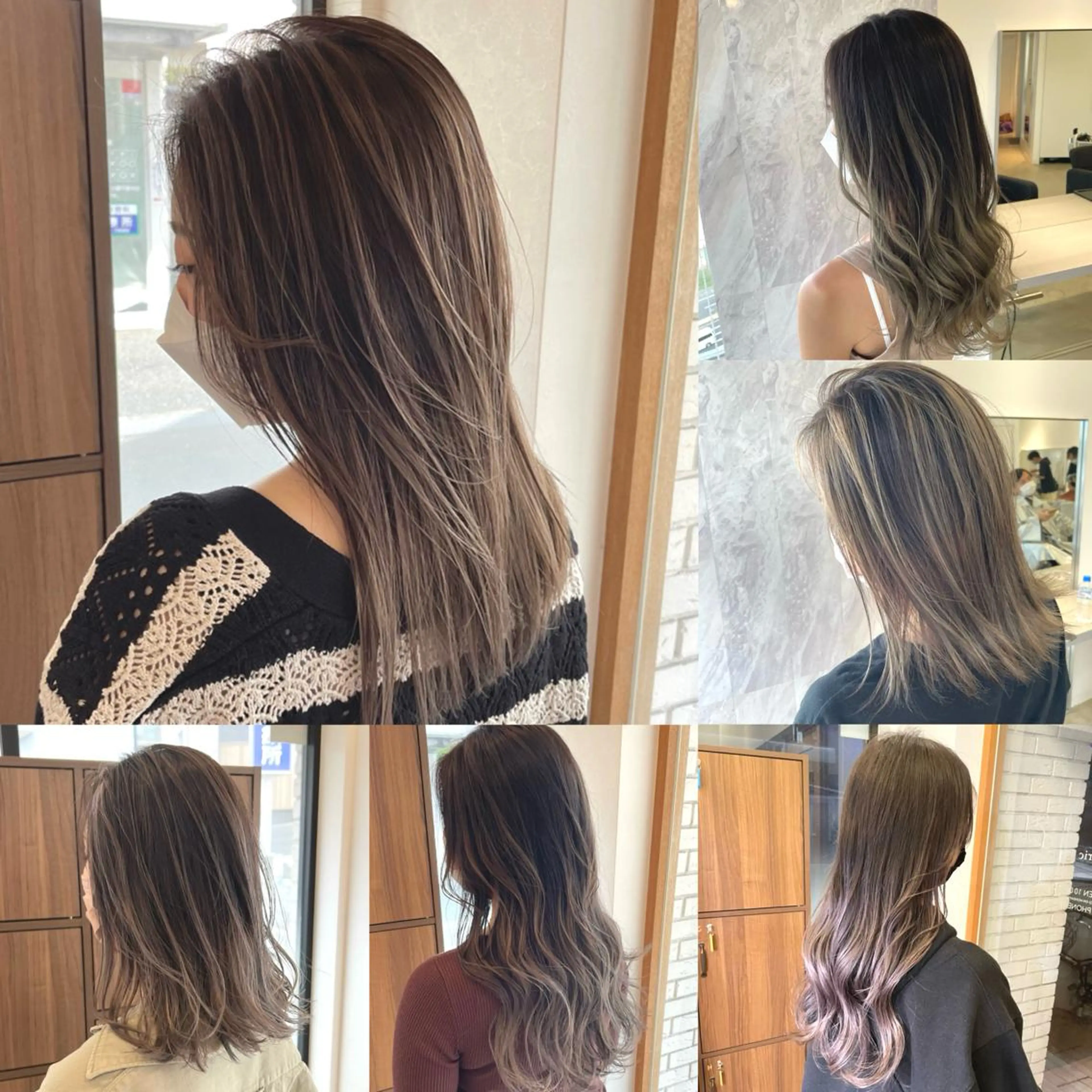 ミディアム カラー ヘアアレンジ バレイヤージュ グラデーションカラー レイヤーカット カット ヘアカラー トリートメント 🎗秋山勇/ GEAR.代表のヘアスタイル