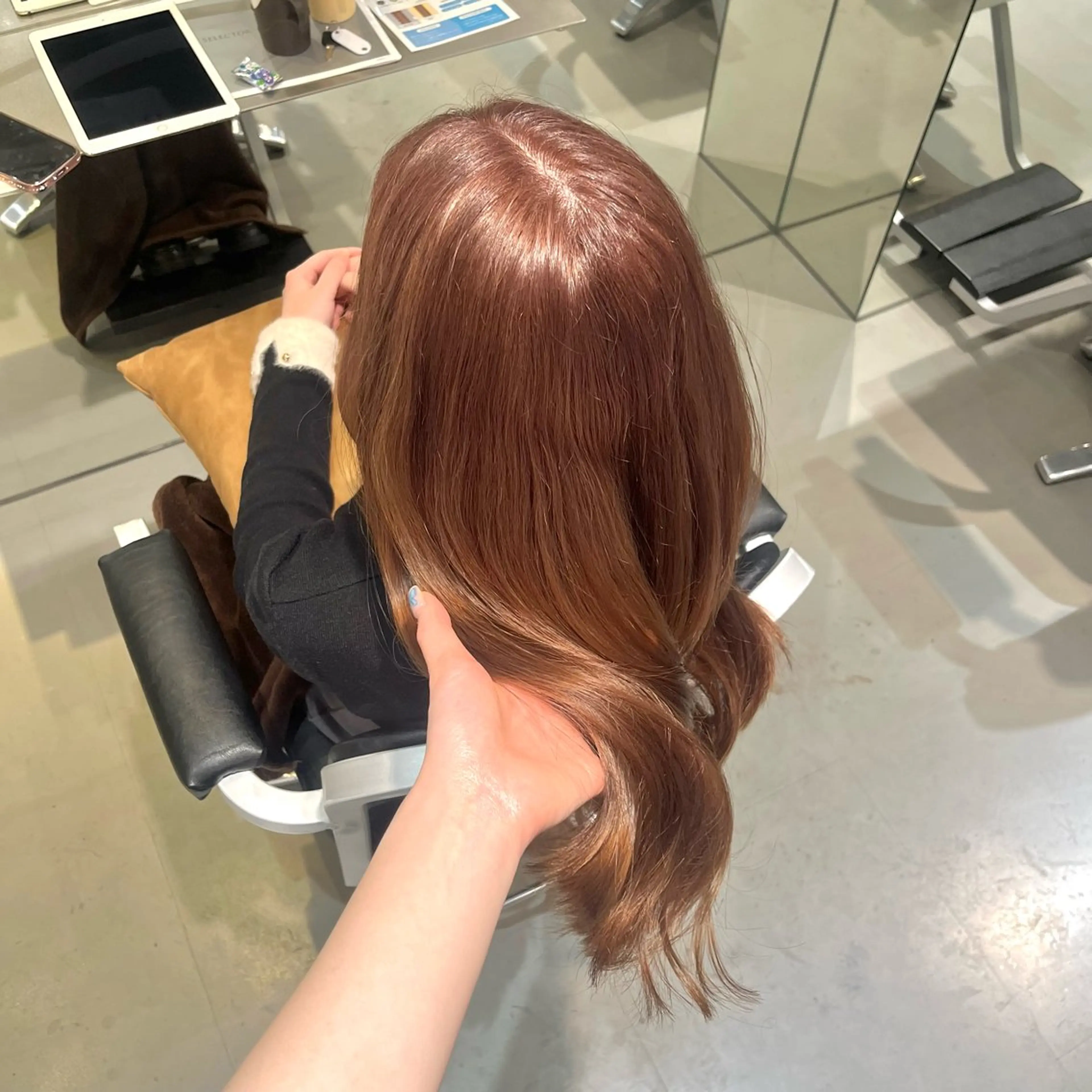 カラー ベージュカラー ブリーチ ブラウンカラー ブラウンベージュ 透明感カラー ヘアカラー トリートメント やまき さきねのヘアスタイル