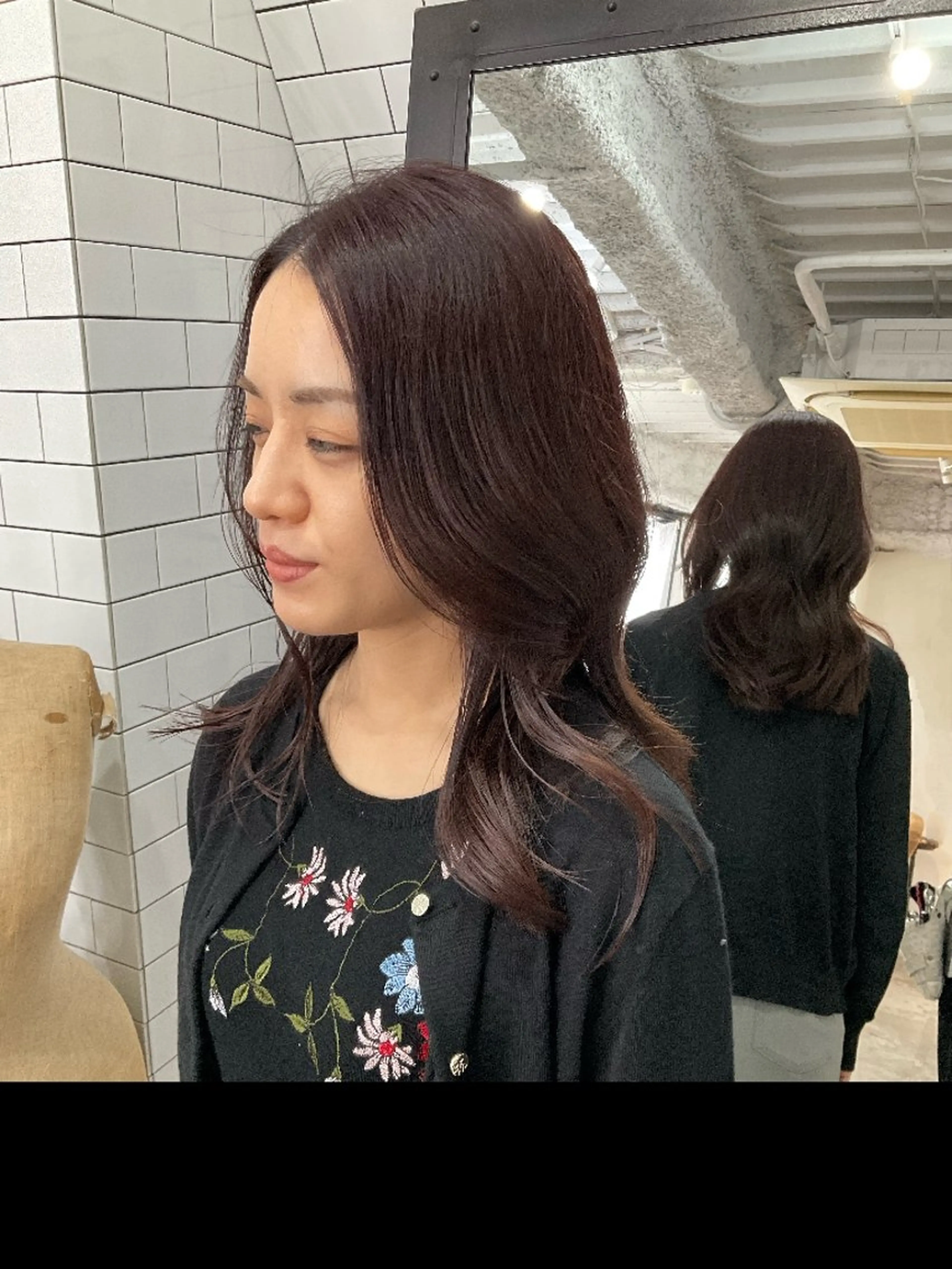 セミロング くびれヘア 韓国風ヘア 中区/legare 🌈山村/髪質改善のヘアスタイル