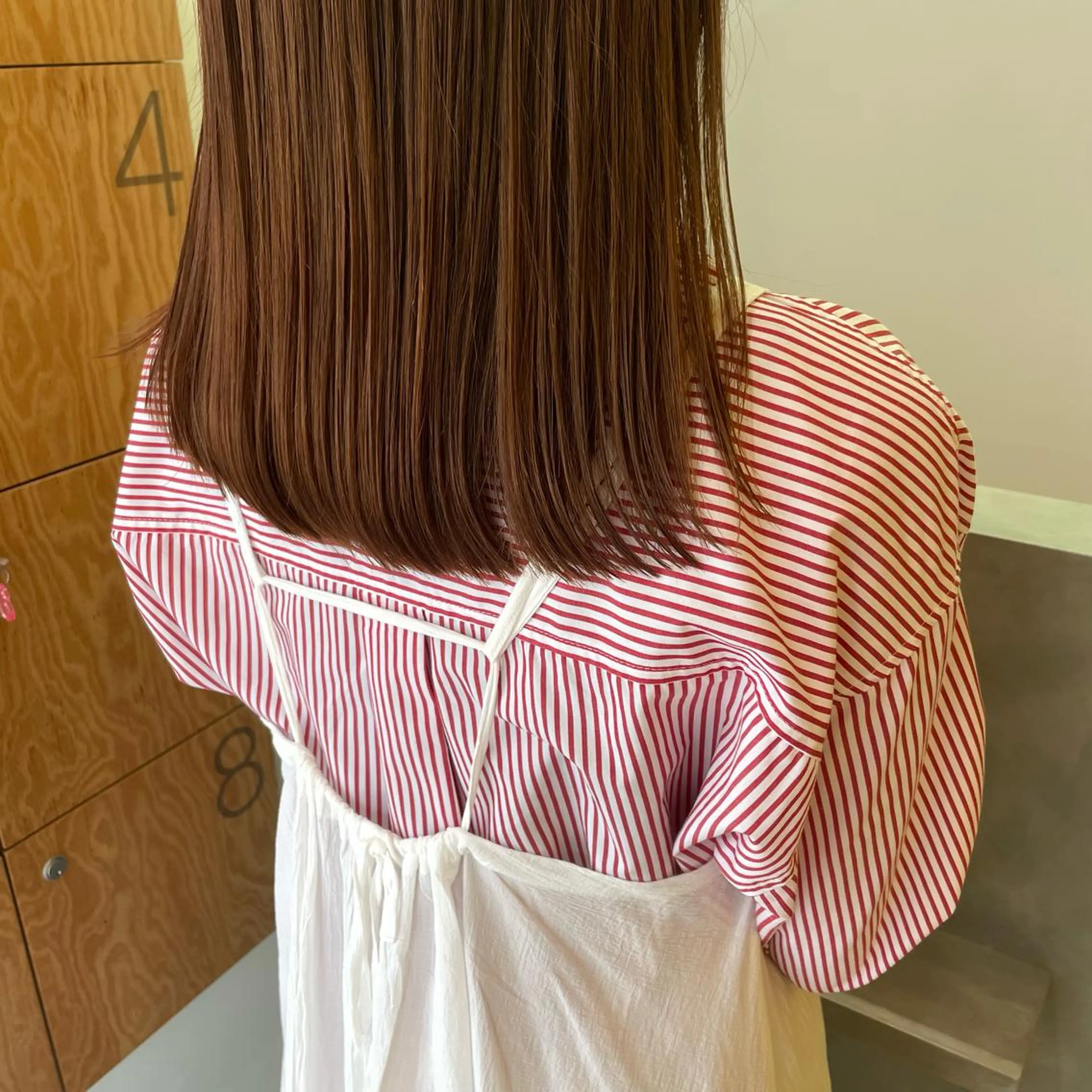 セミロング カラー 中山 まどかのヘアスタイル