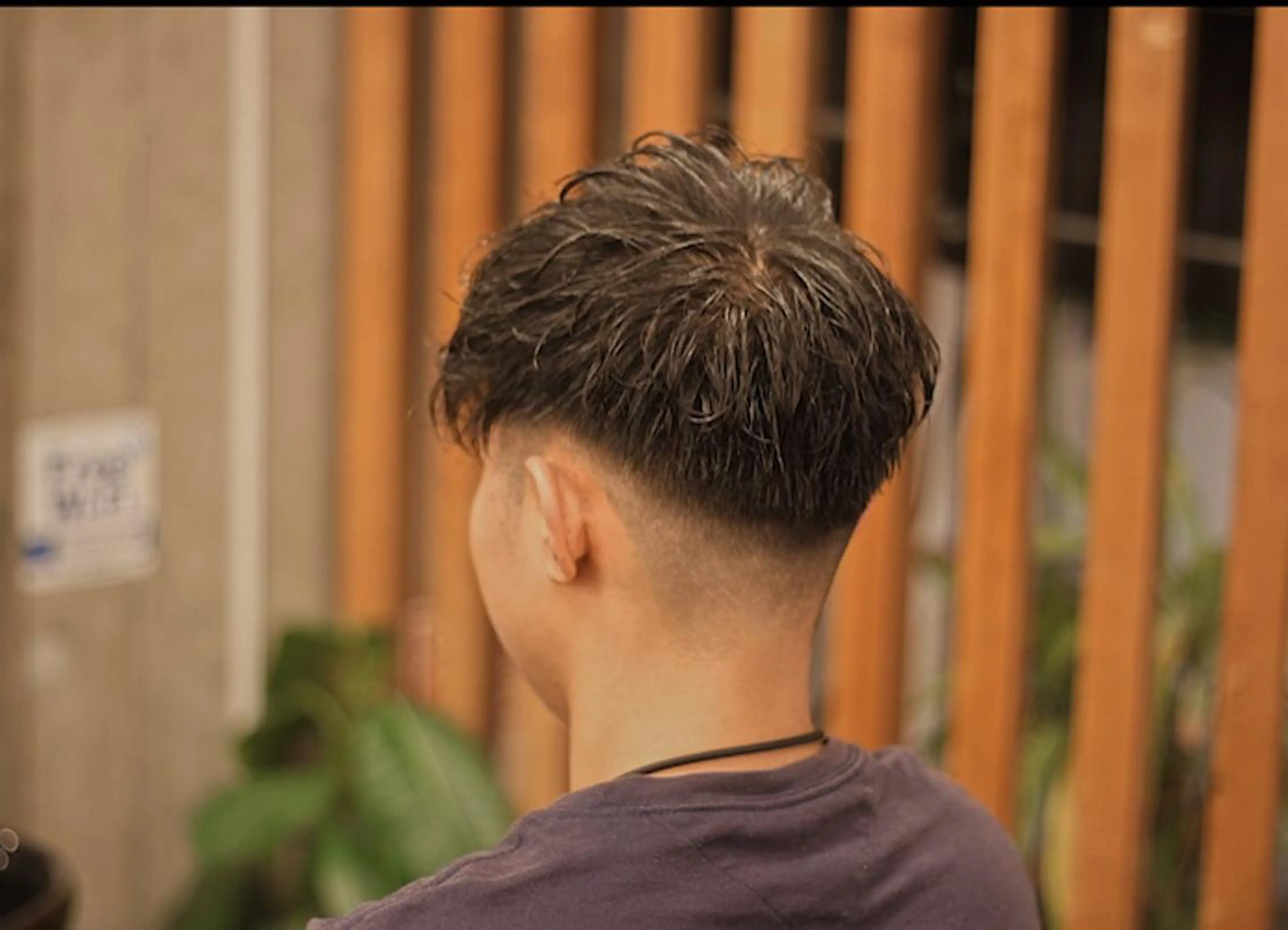 ショート パーマ メンズ フェードカット メンズパーマ スパイラルパーマ パーマ 前田賢生 ご新規様はNGのヘアスタイル