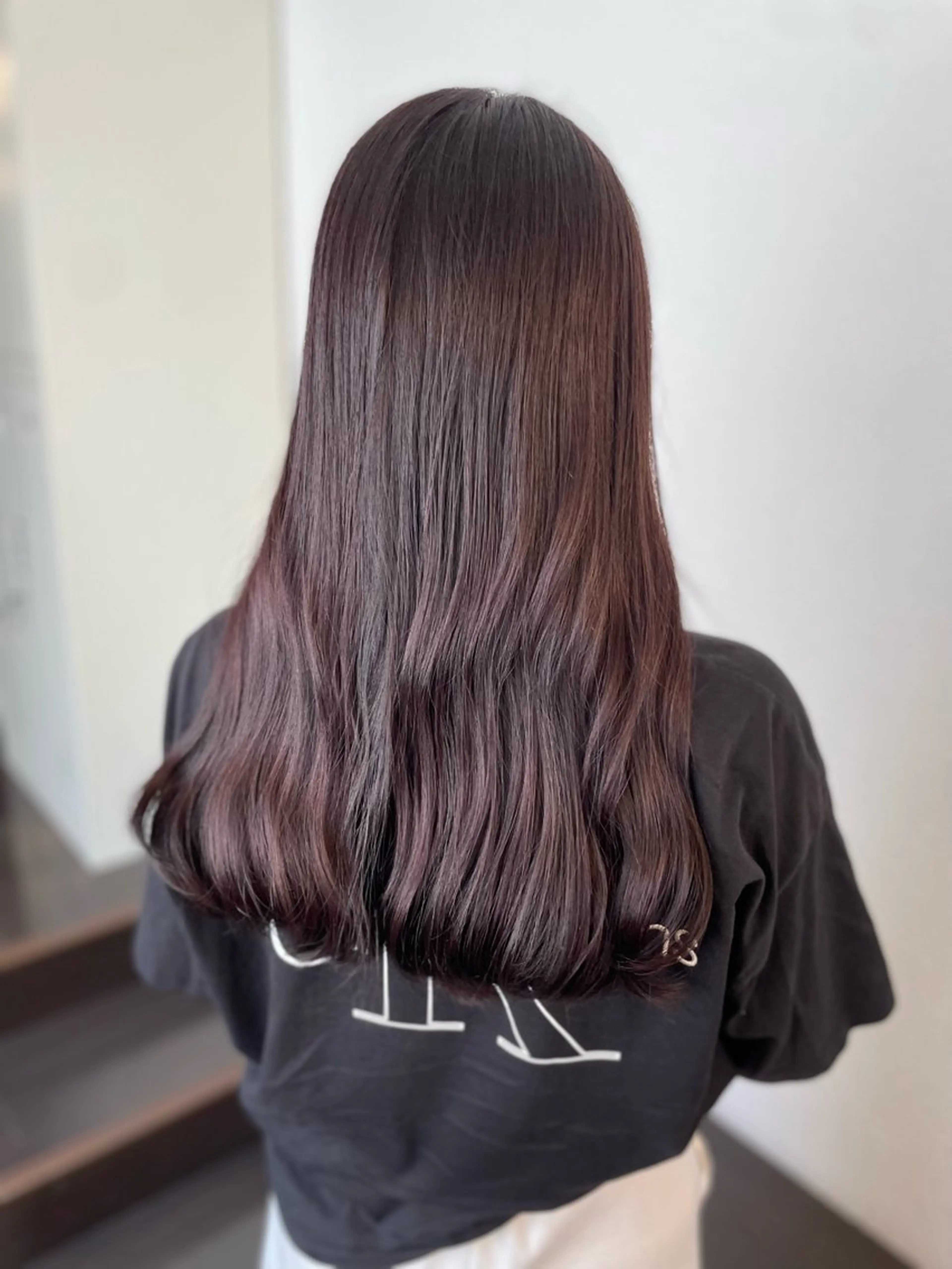 ロング カラー ブラウンカラー ディープパープル ピンクカラー ピンクブラウン パープルカラー カット ヘアカラー トリートメント 暖色カラー/ メンズ/名駅/ユキハのヘアスタイル