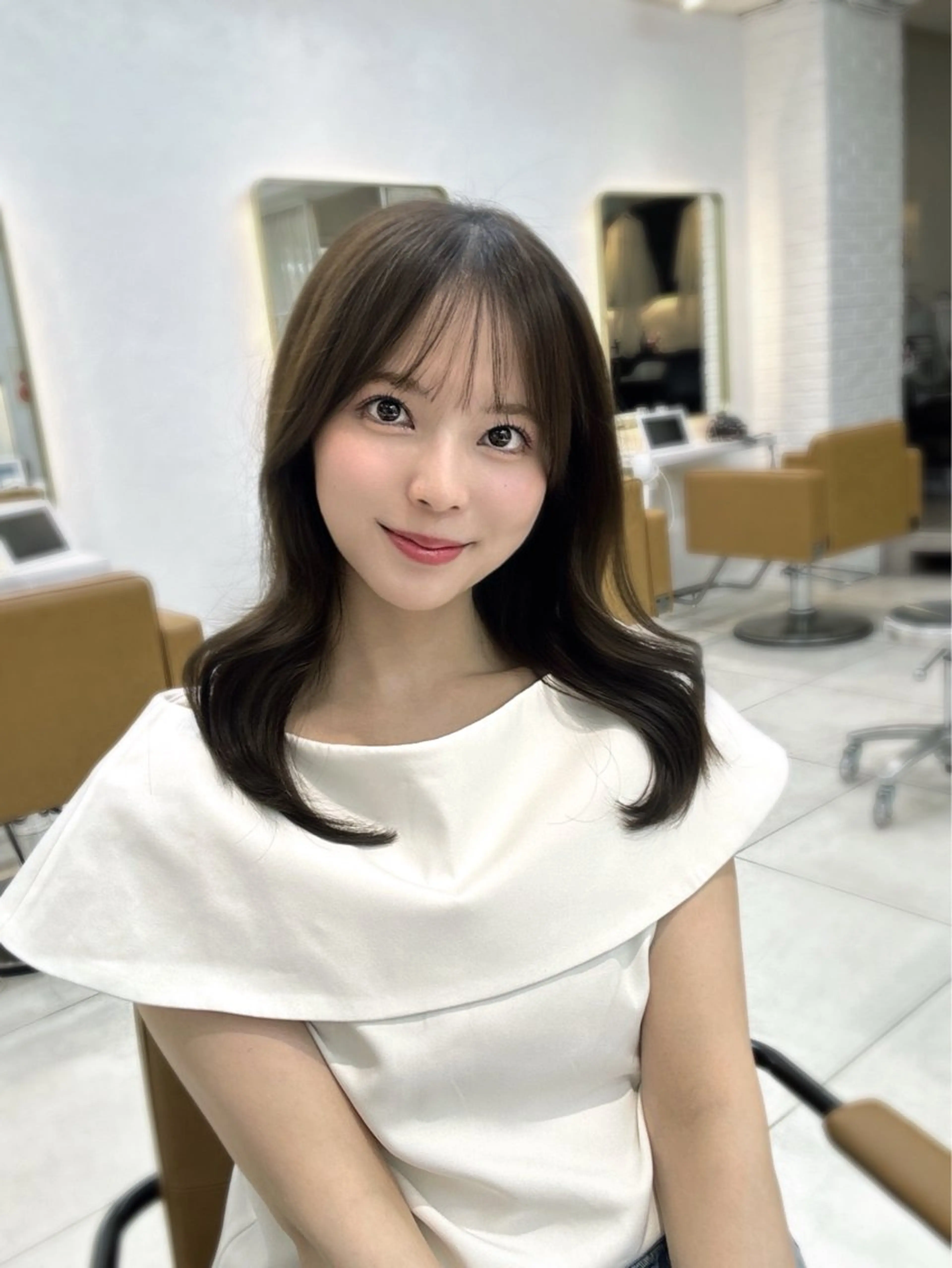 ロング 中顔面短縮 顔まわり新田大翔のヘアスタイル