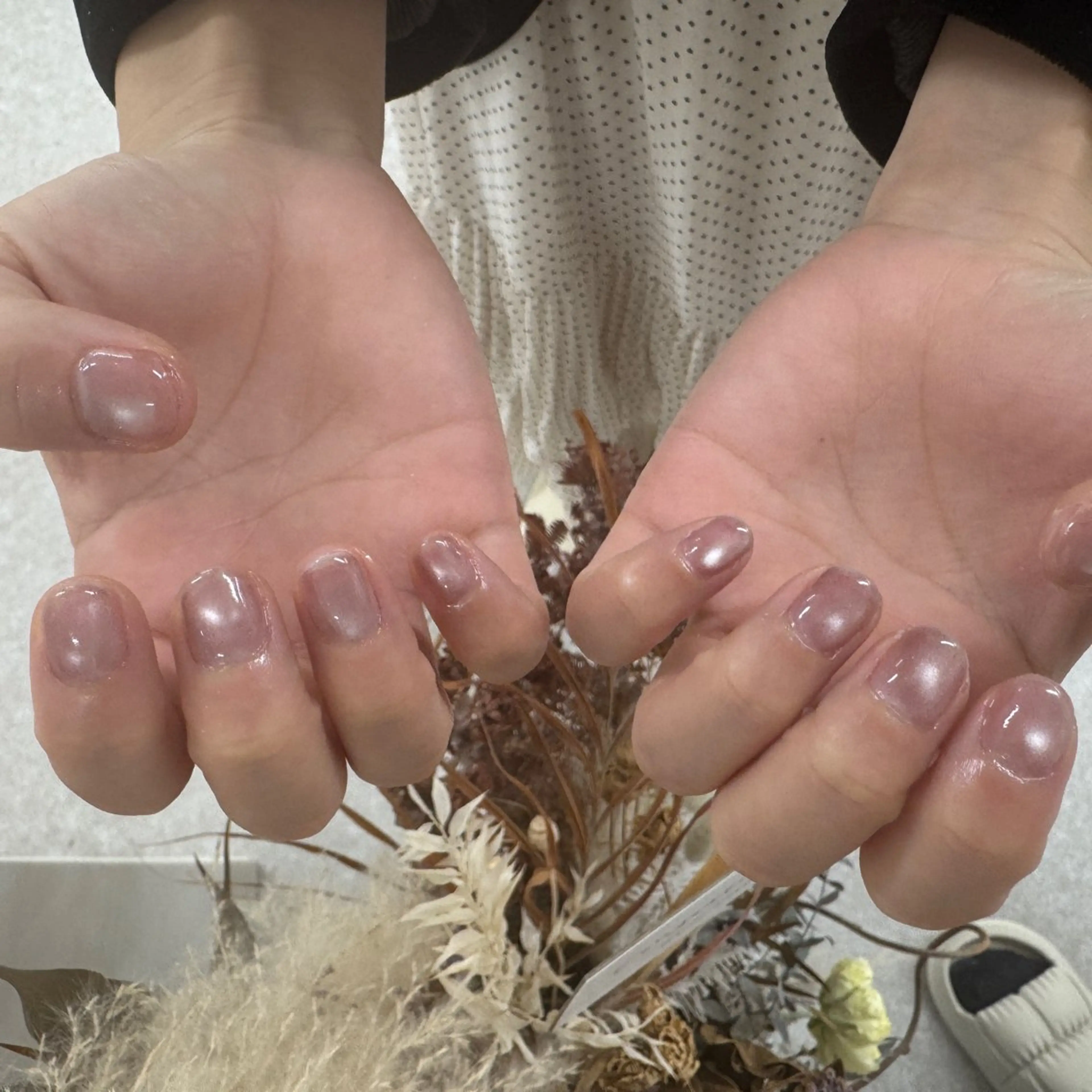 ネイル クリアネイル 氷ネイル・うるうるネイル ロングネイル マグネットネイル ショートネイル kkumnail RANのネイルデザイン