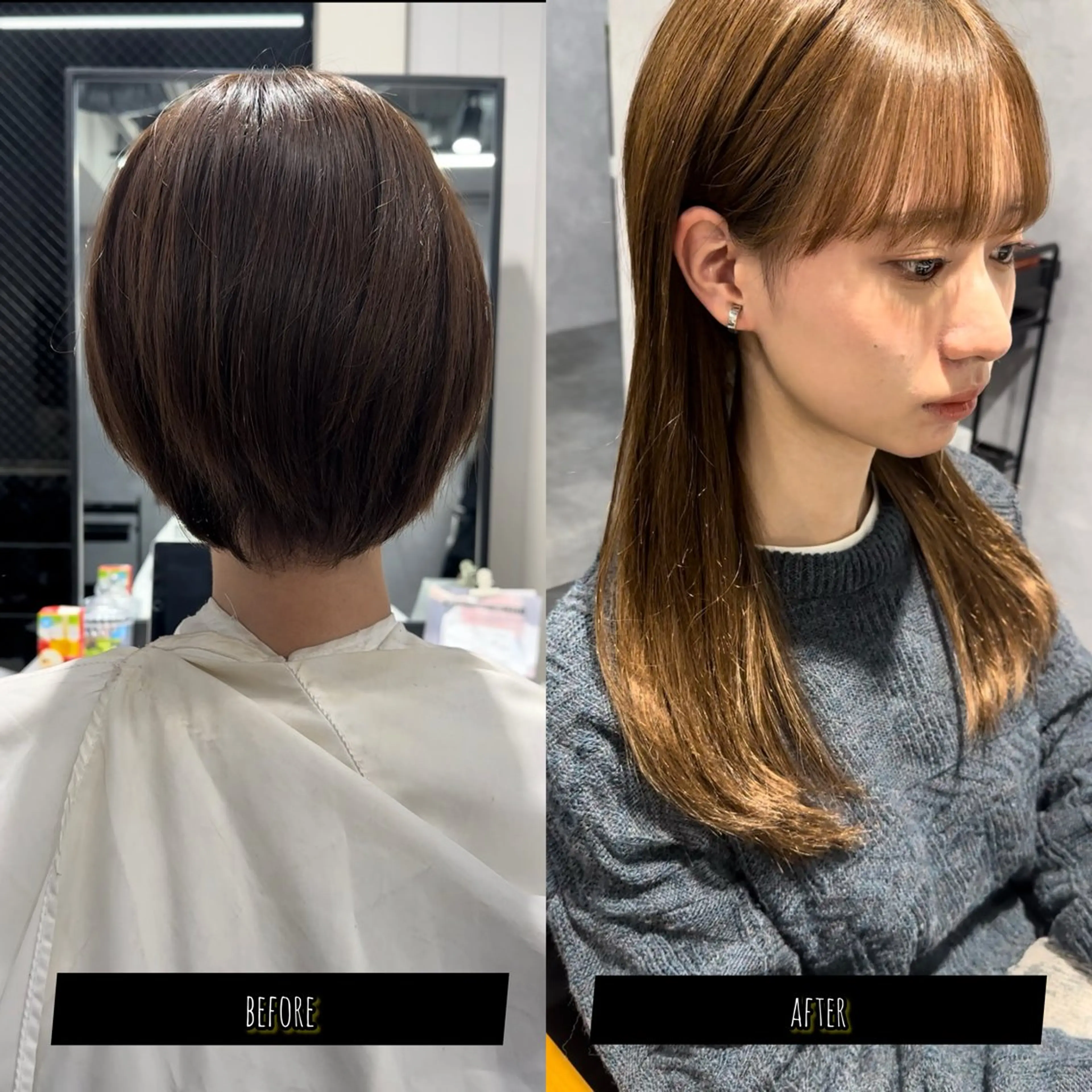 ショート プルエクステ エクステ プルエクステ/透明感 カラー✨KAZUKIのヘアスタイル