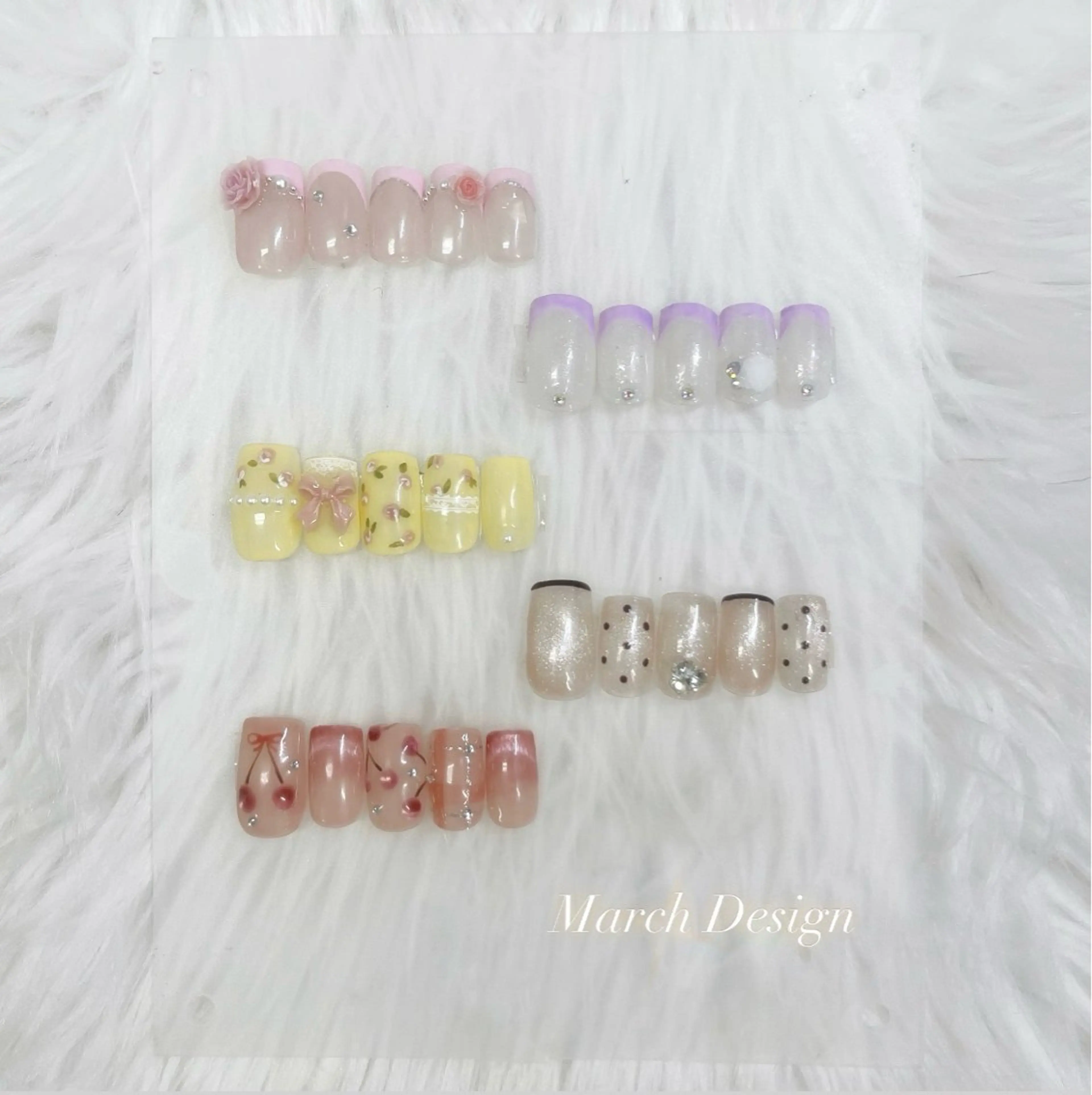 ネイル アートネイル ドット フレンチネイル マグネットネイル マグネットフレンチ chai 上本町 sakuraのネイルデザイン