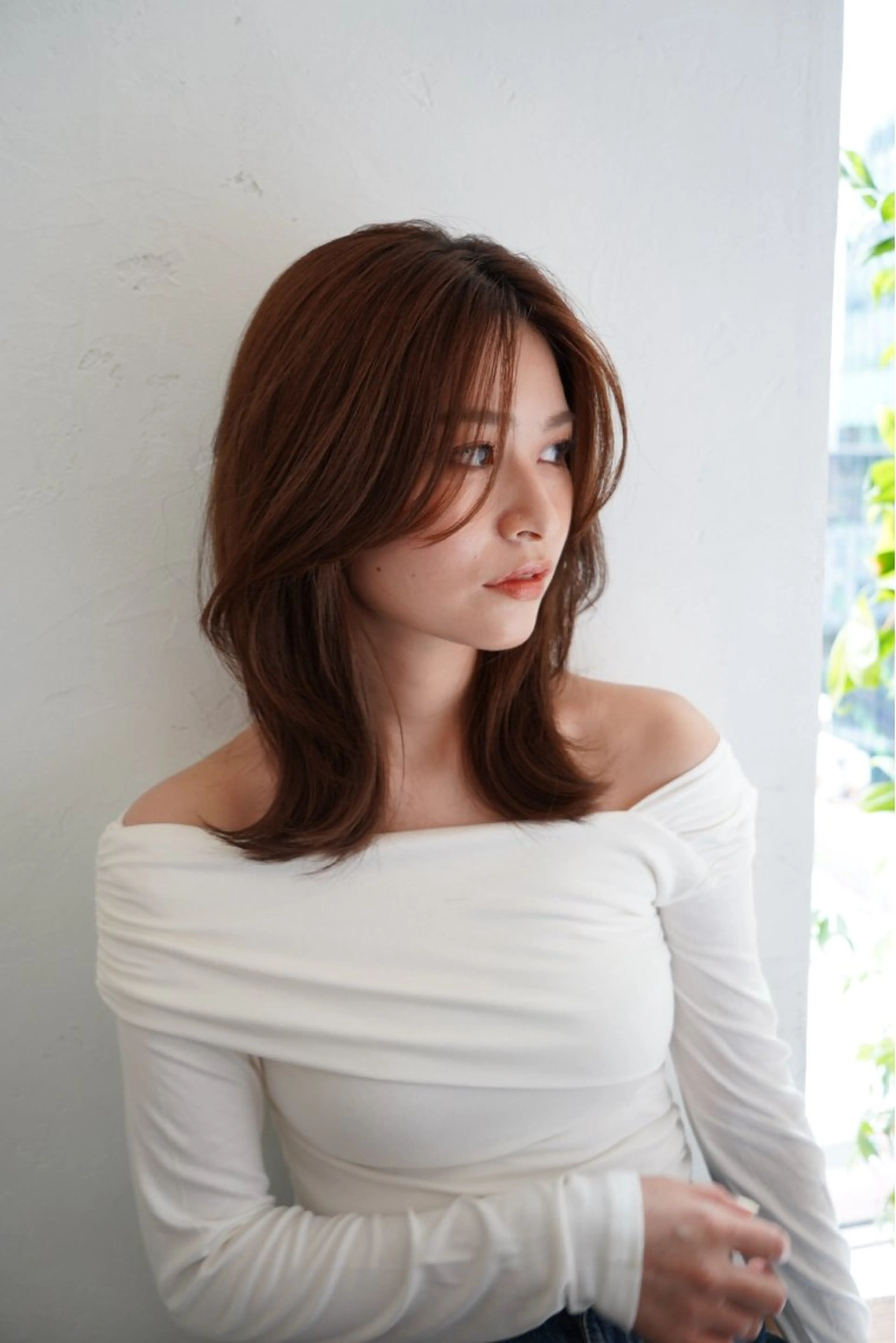 ミディアム ‪広瀬快斗／ツヤ髪 /似合わせカラー🌱のヘアスタイル