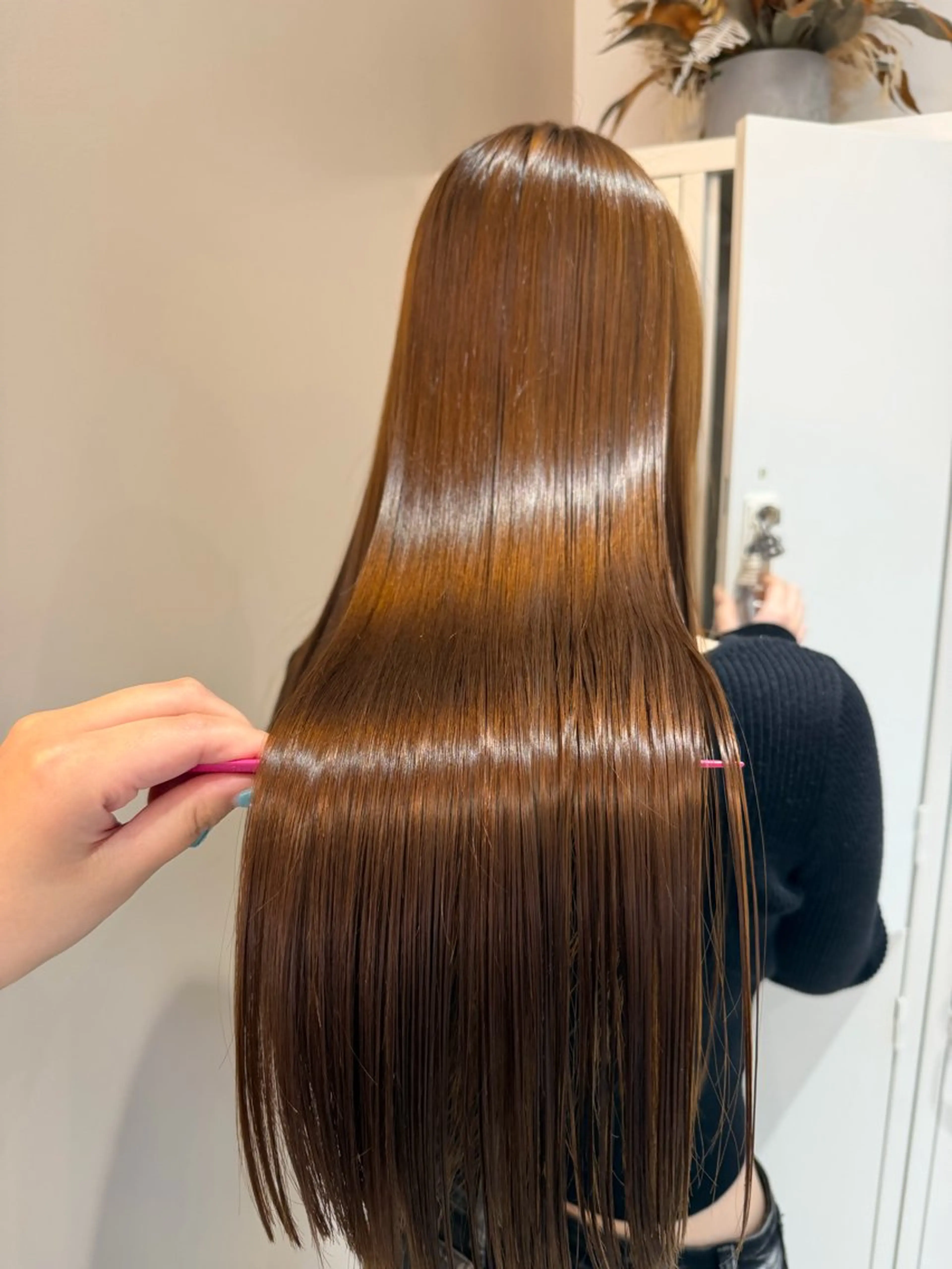 ロング 髪質改善 縮毛矯正 AVANCE.Rin /箕面/髪質改善のヘアスタイル