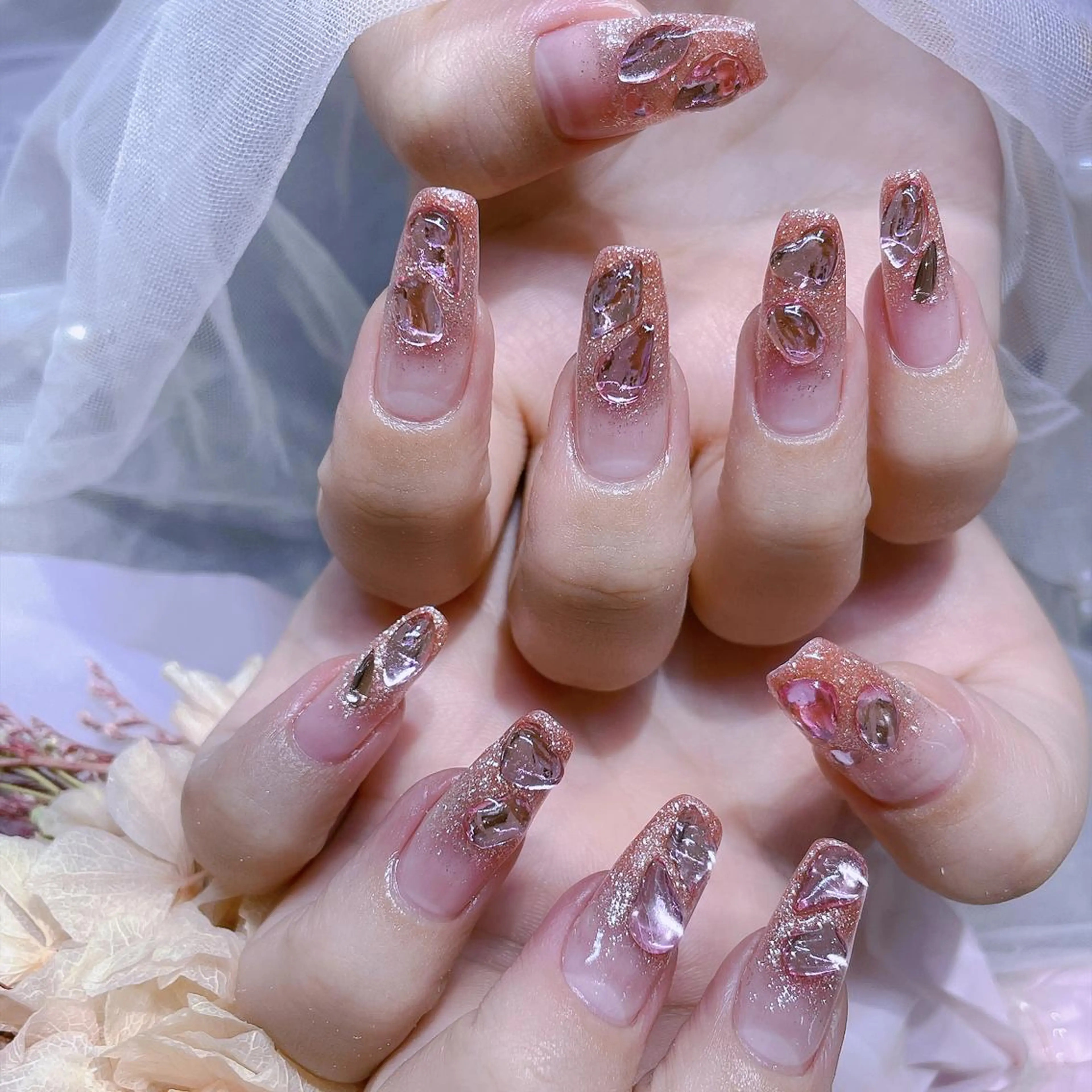 ネイル 長さだし専門店 M2　rikaのネイルデザイン