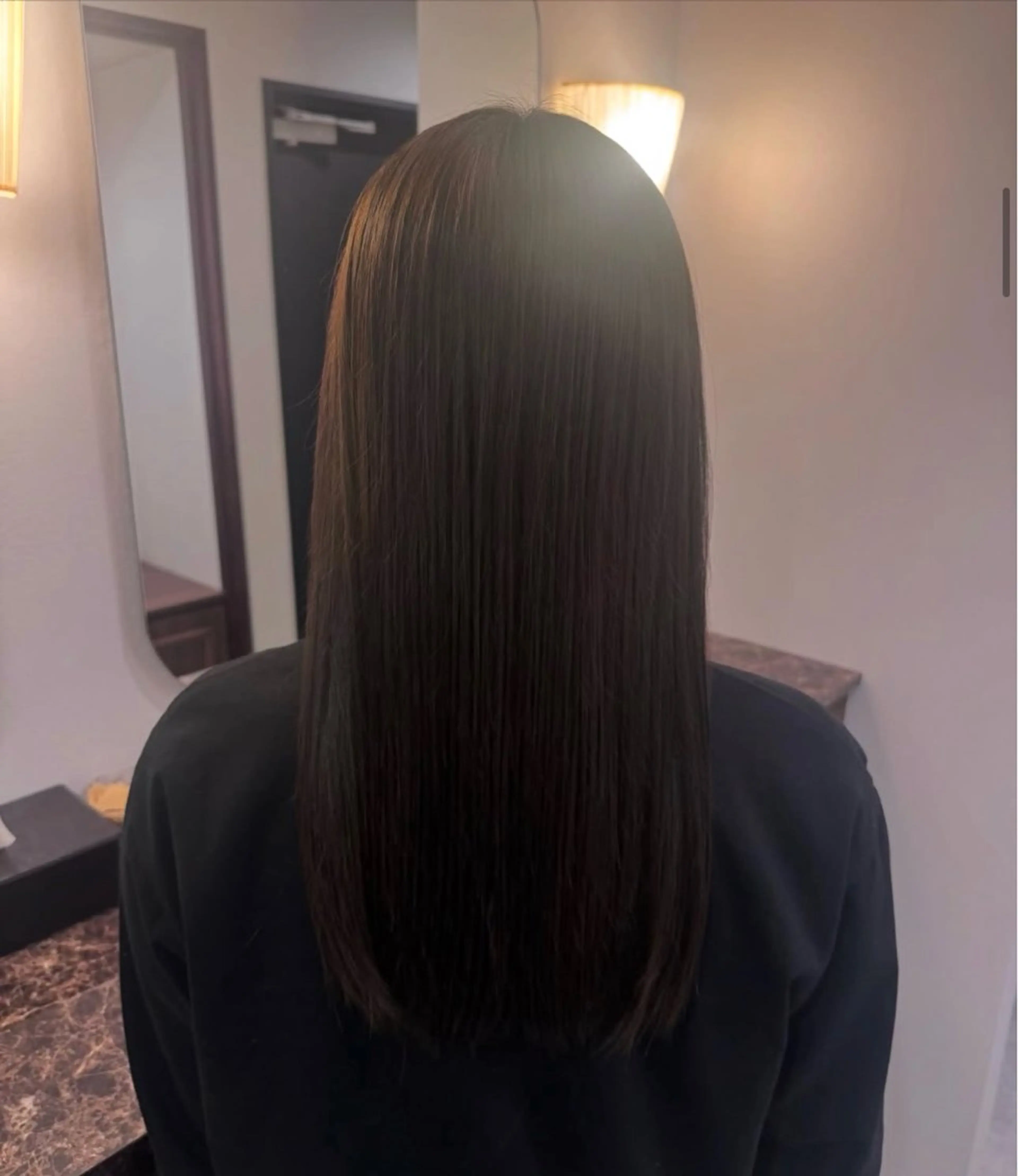 ロング カラー グレージュ オリーブグレージュ オリーブグレー カット ヘアカラー Ako / カラーモデル募集のヘアスタイル