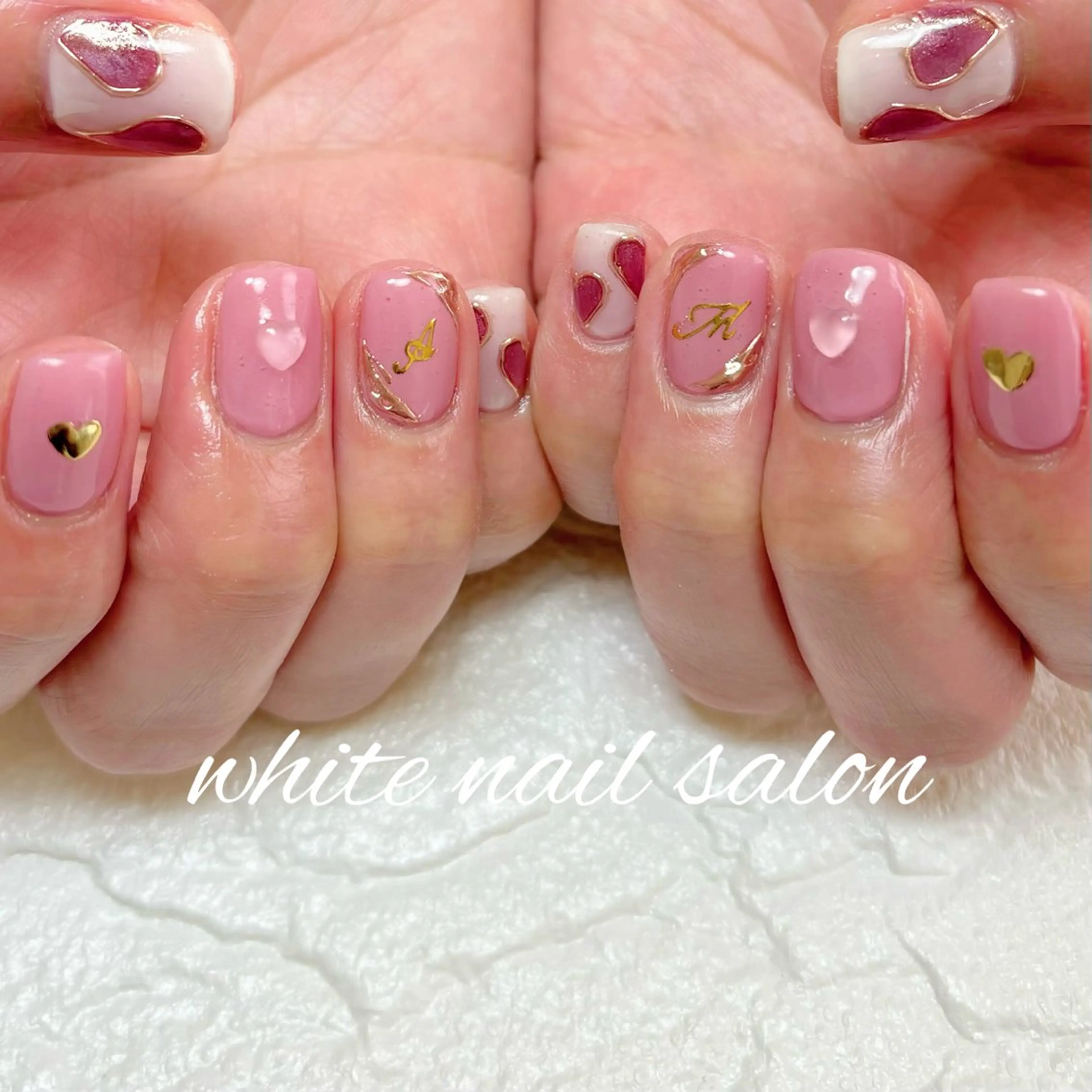 ネイル ホワイト ハンドネイル white nail salonのネイルデザイン