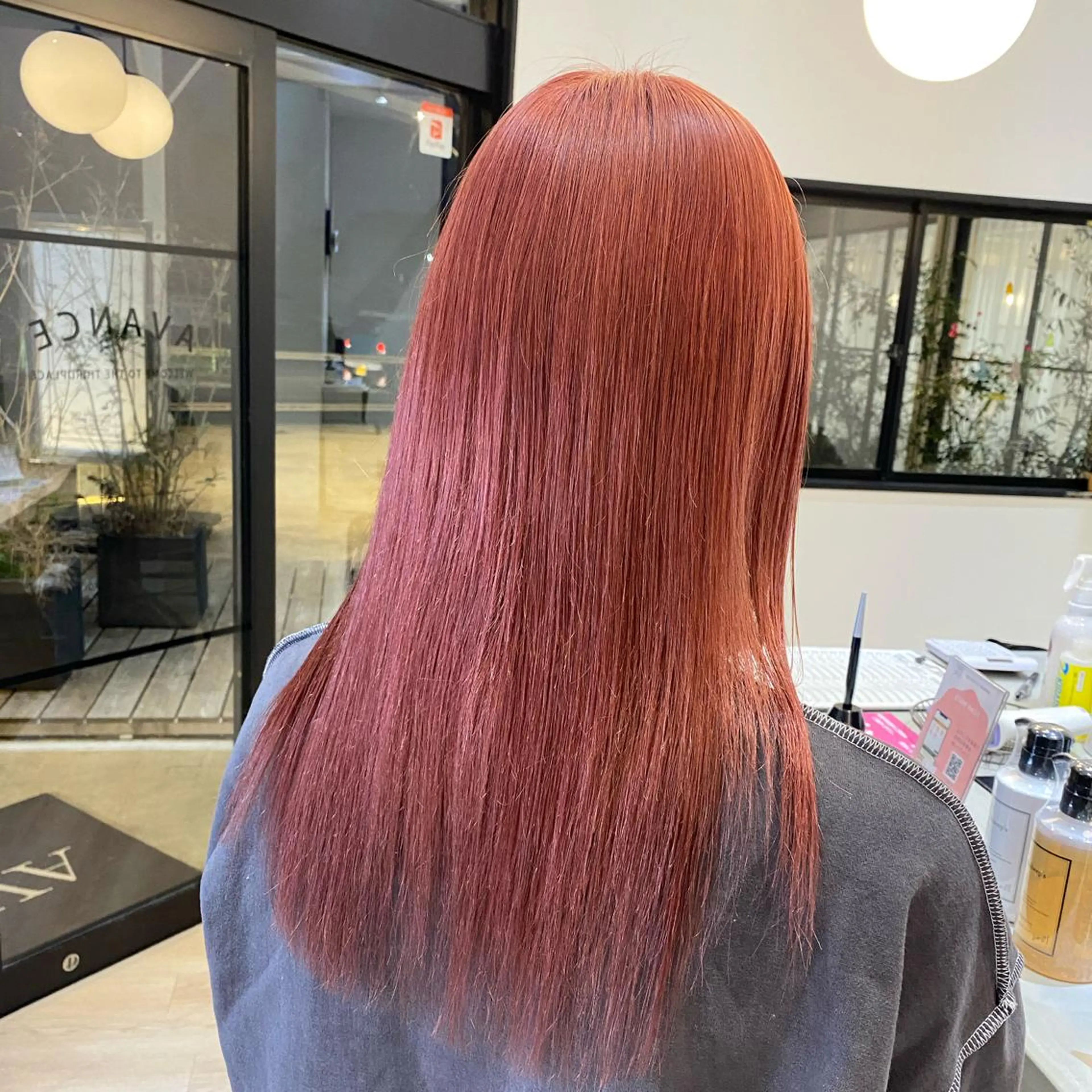 セミロング カラー 鍵谷 公宏のヘアスタイル