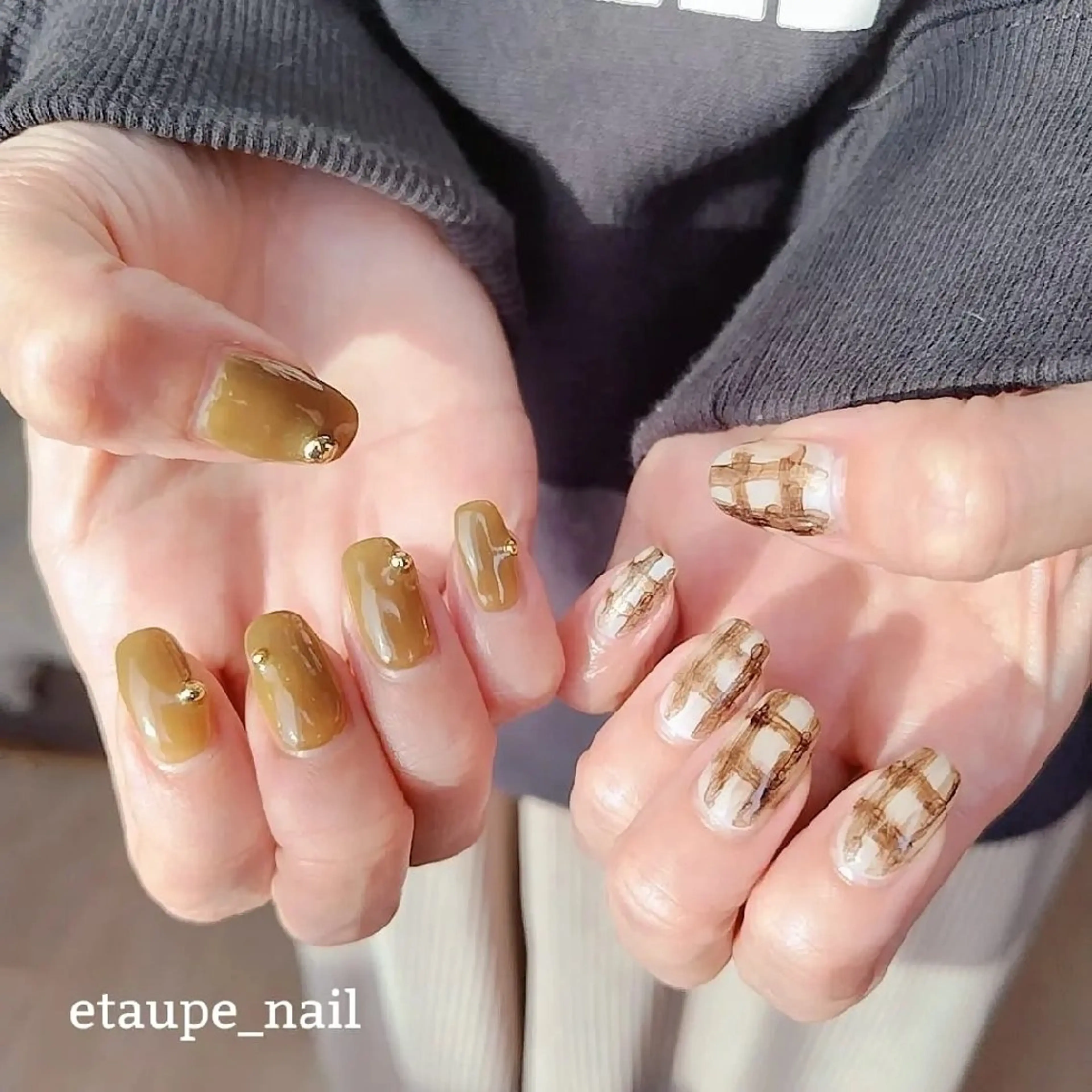 ネイル ジェルネイル グリーン etaupe nail所属・向原自宅サロン ★エトープネイルのネイルデザイン