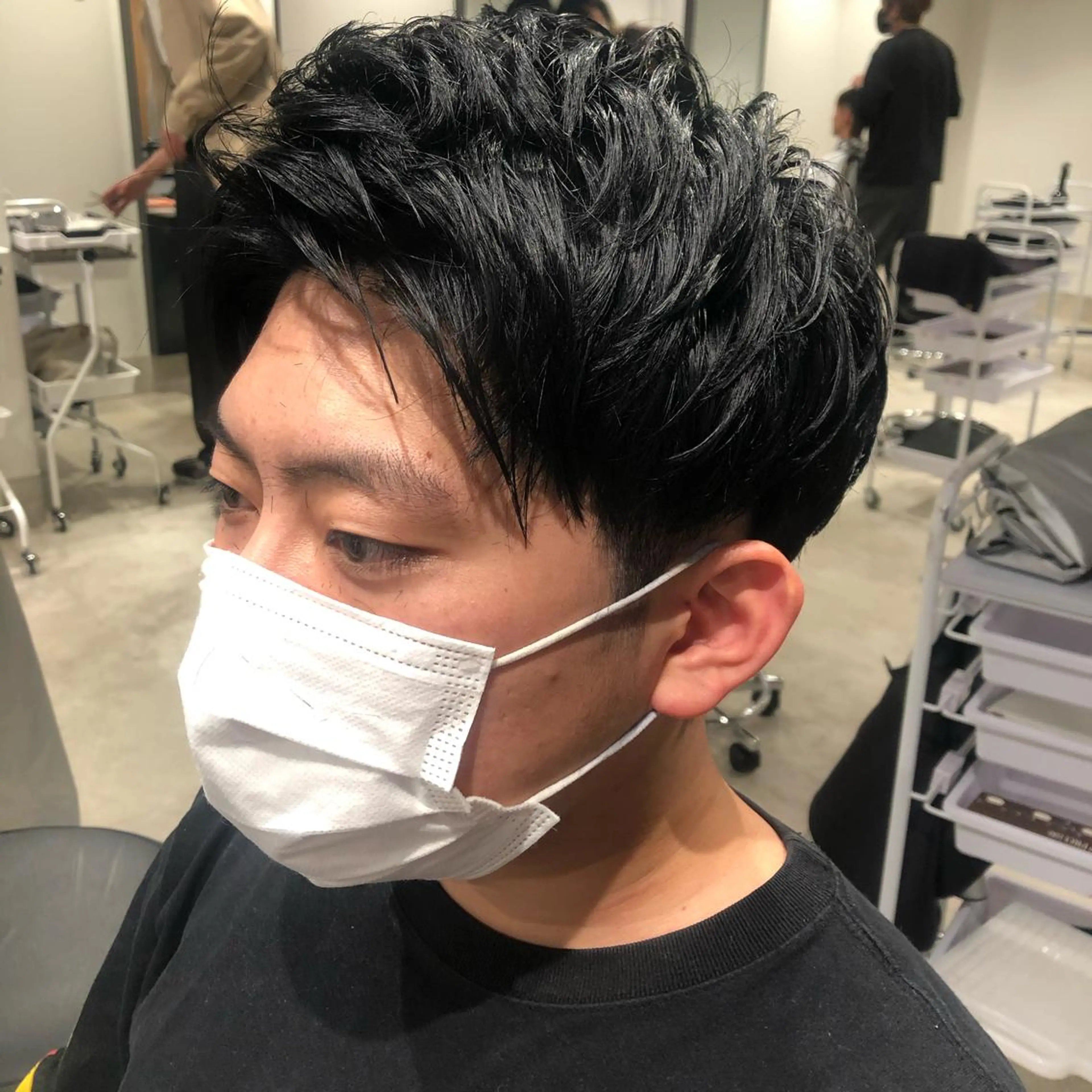 ショート カラー パーマ ヘアアレンジ メンズ パーソナルカラー合わ せたカラー🤍なつみのヘアスタイル