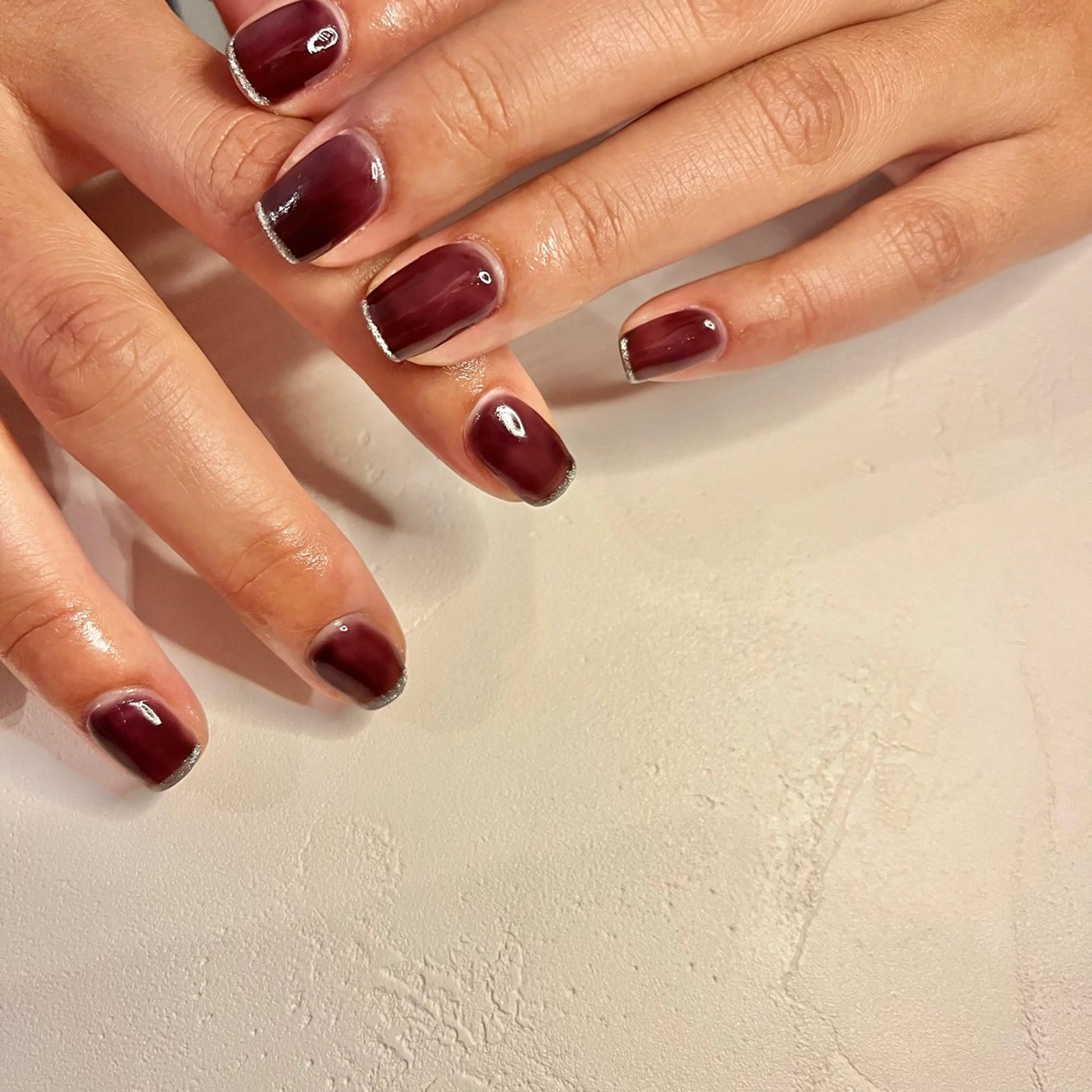 ネイル ジェルネイル 持ち込み ワンカラーネイル パラジェル ハンドネイル nail slow.のネイルデザイン