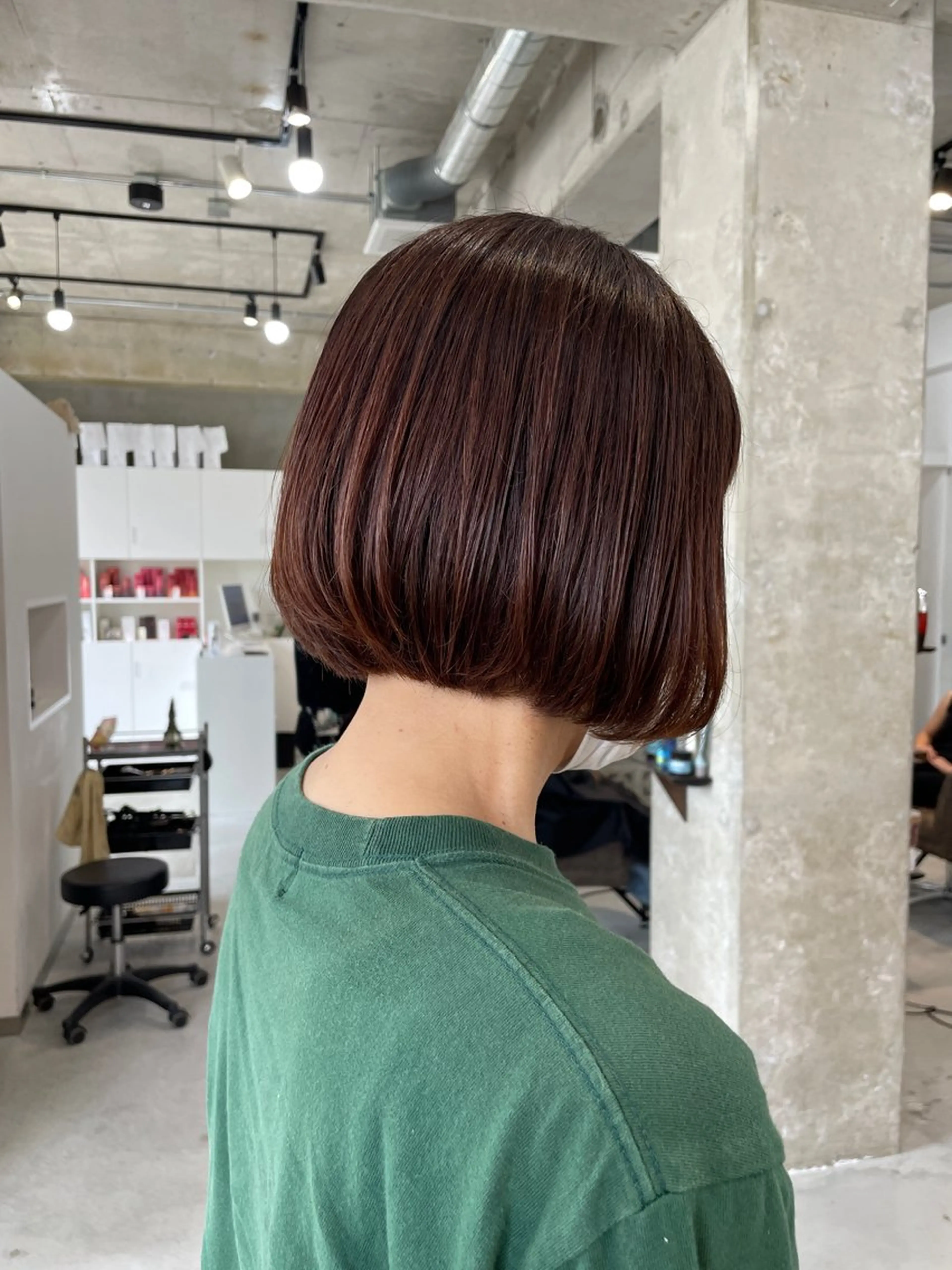 ミディアム ボブ カット ヘアカラー 北山／ボブ／レイヤー /maru☺︎のヘアスタイル