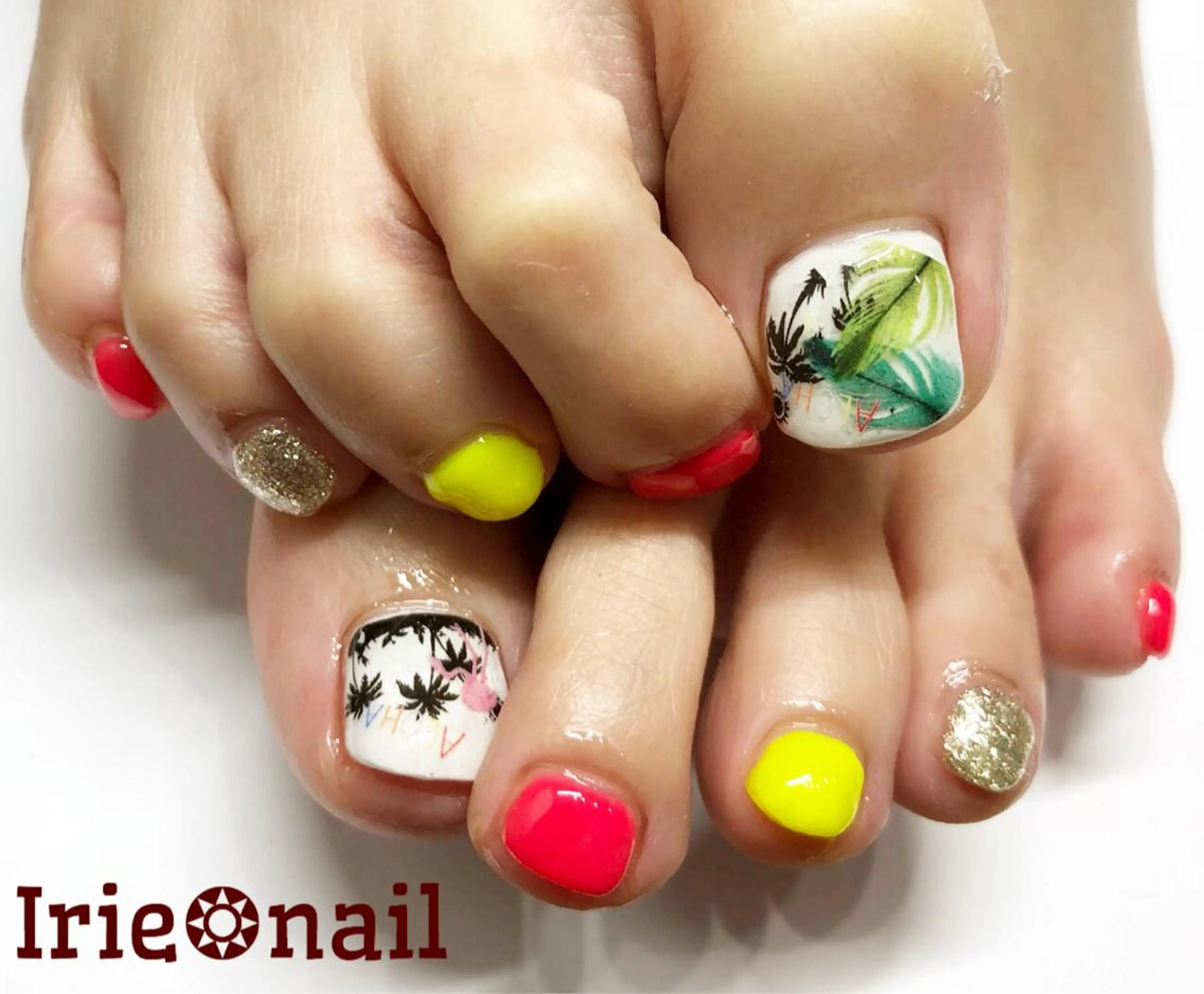 ネイル アートネイル ワンカラーネイル シンプルネイル フットネイル 與儀 知佳のネイルデザイン