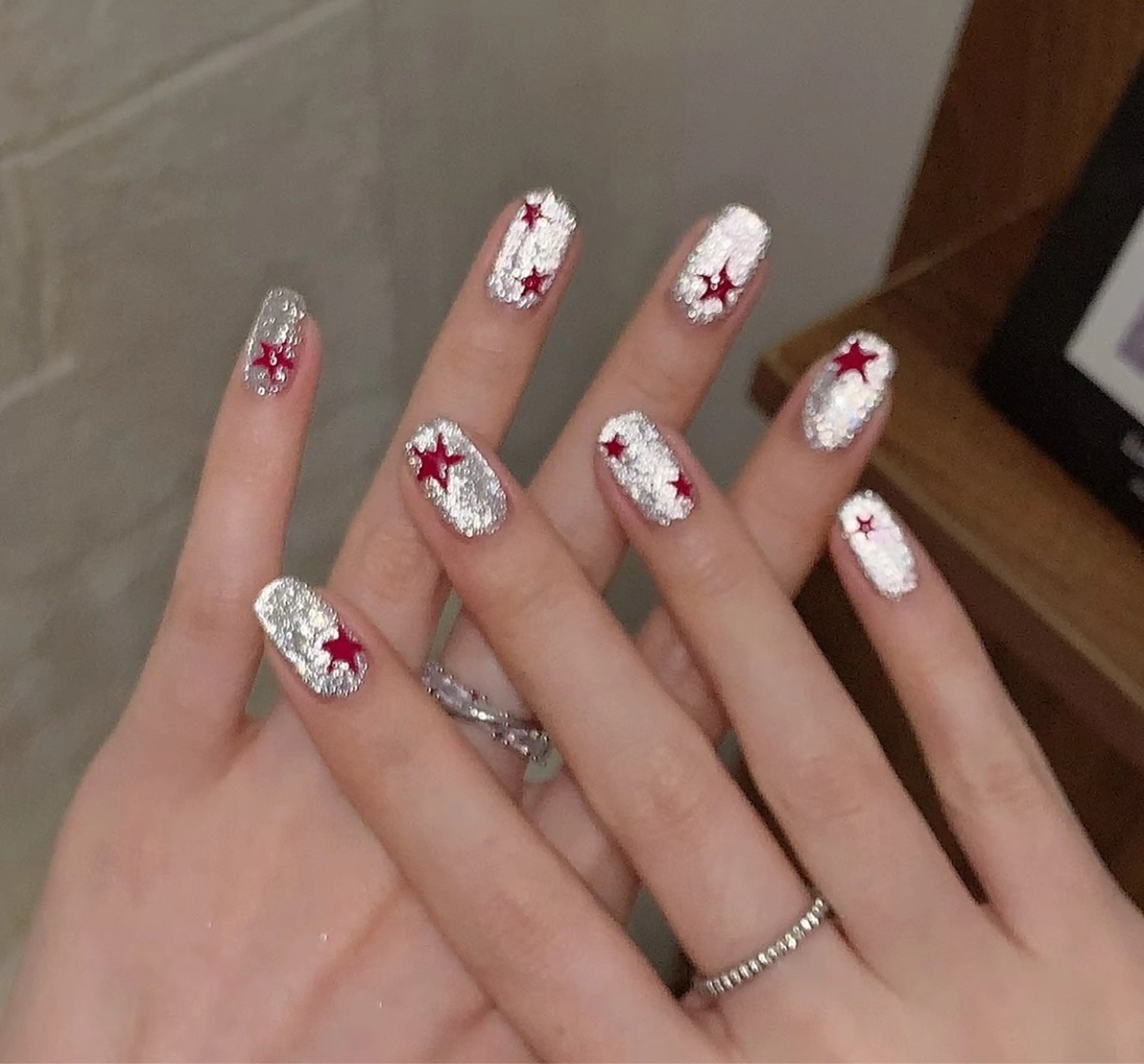 ネイル アートネイル オーロラネイル チークネイル フレンチネイル ガラスフレンチ ハンドネイル 🎀🎀YooLi Nail Salonのネイルデザイン