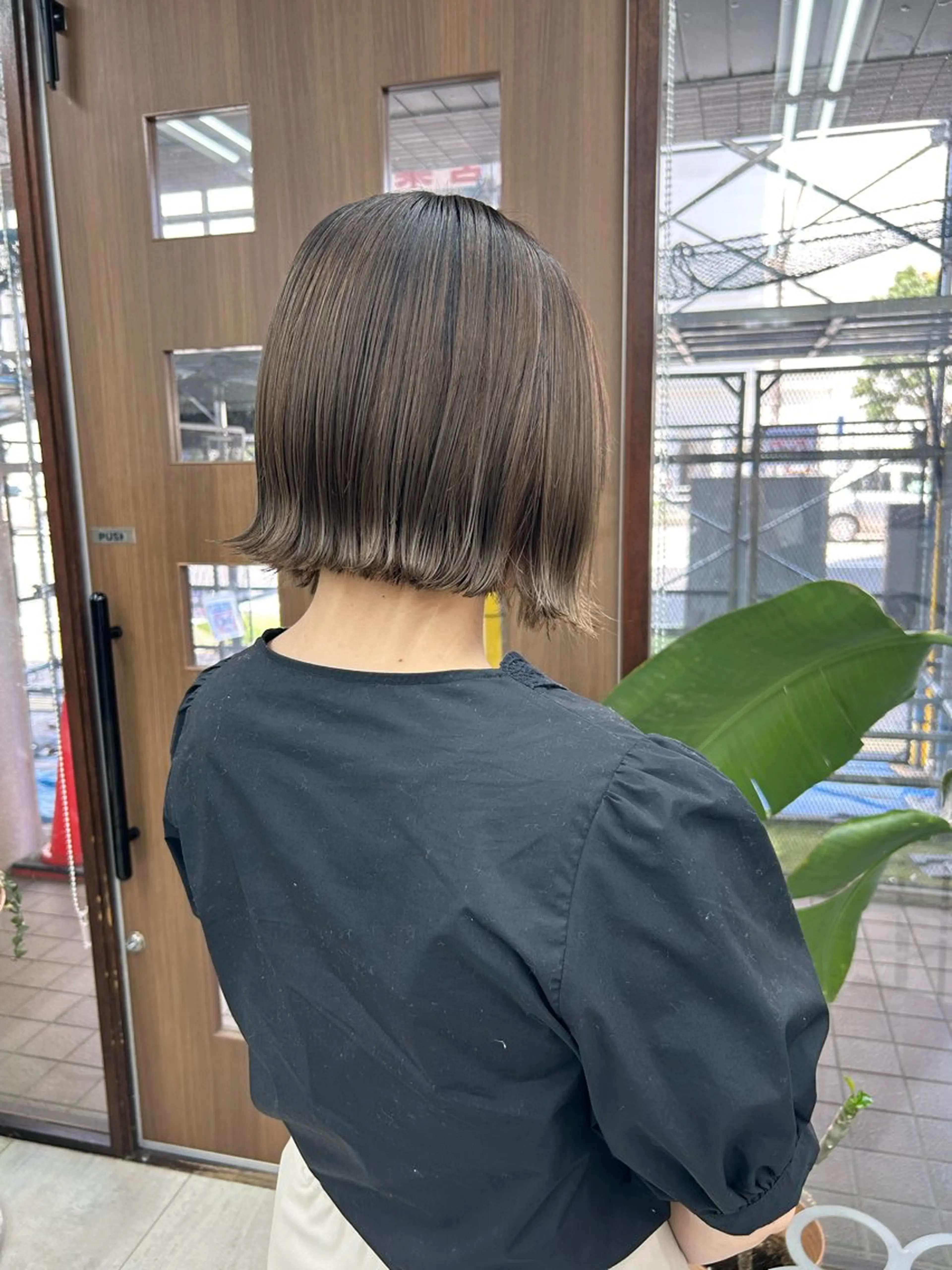 ミディアム ボブ カット ダブルカラー/韓国 ヘア/さわのあかねのヘアスタイル