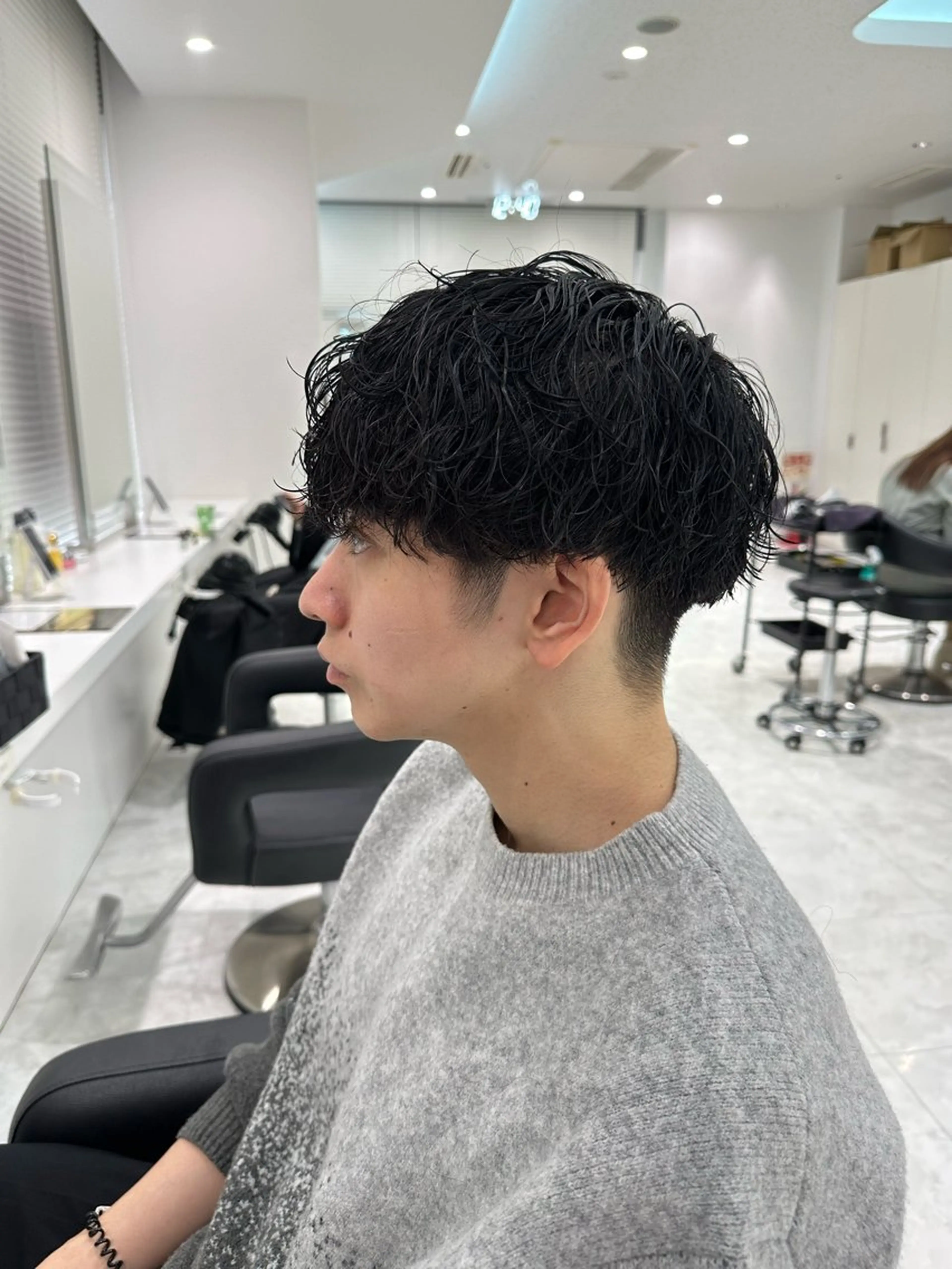 パーマ メンズ カット パーマ 🐺韓国風メンズ特化 あさひ🐺のヘアスタイル