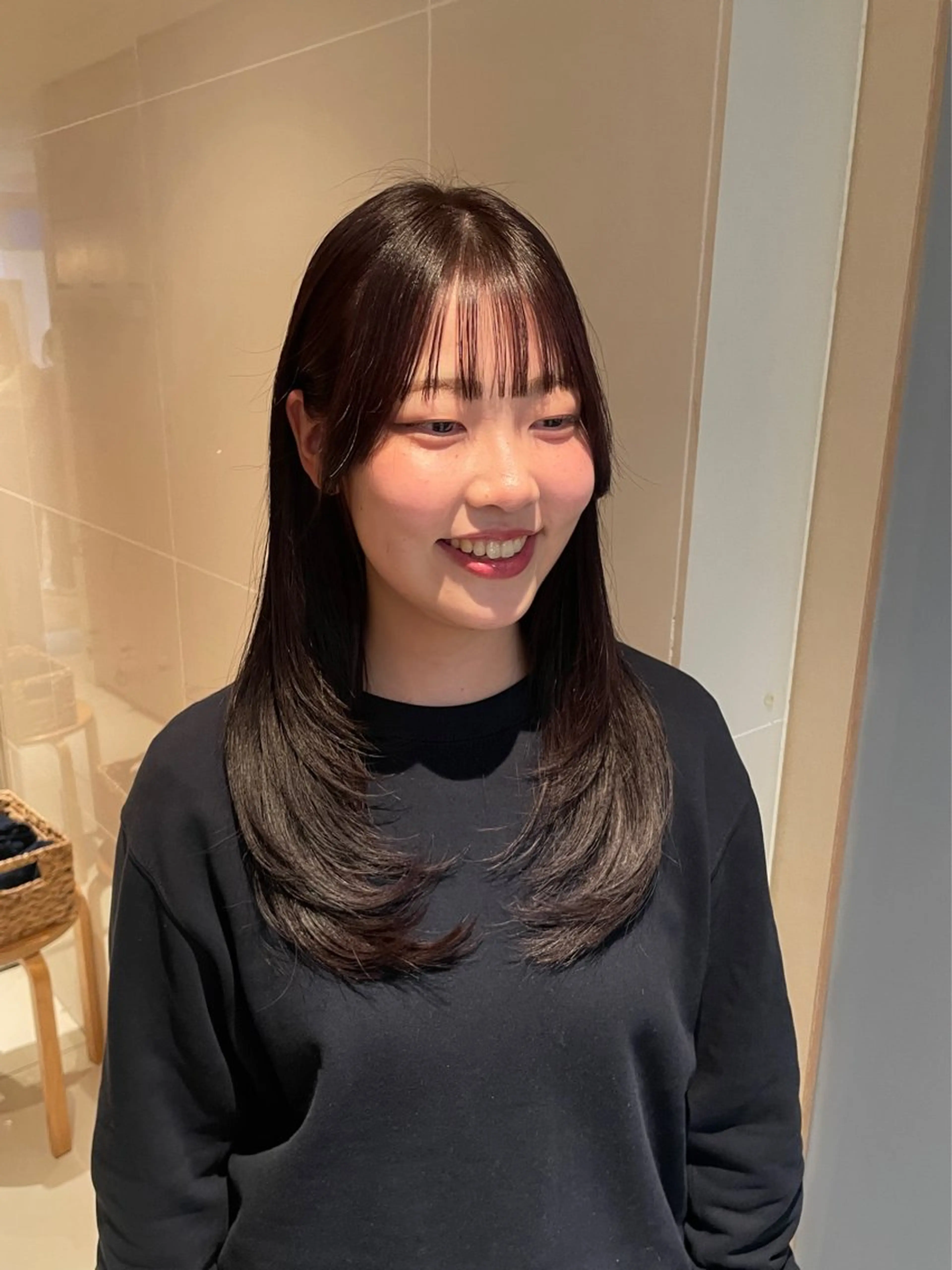 ロング カラー 透明感カラー ラベンダーカラー カット ヘアカラー トリートメント 縮毛矯正/レイヤー 🌙児玉光瑠のヘアスタイル