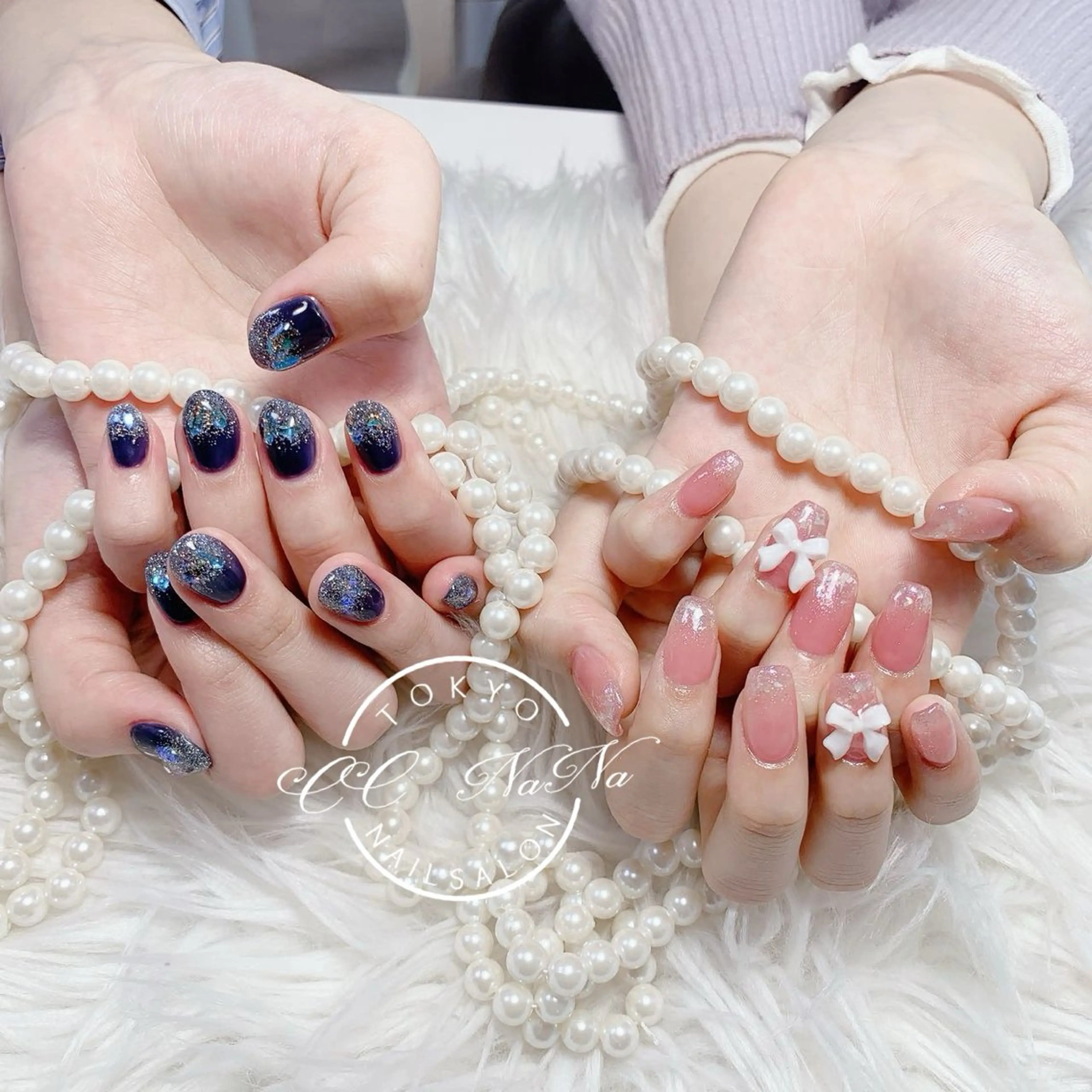 ネイル 💎CC・NaNa 韓国風ネイル🌙Cのネイルデザイン