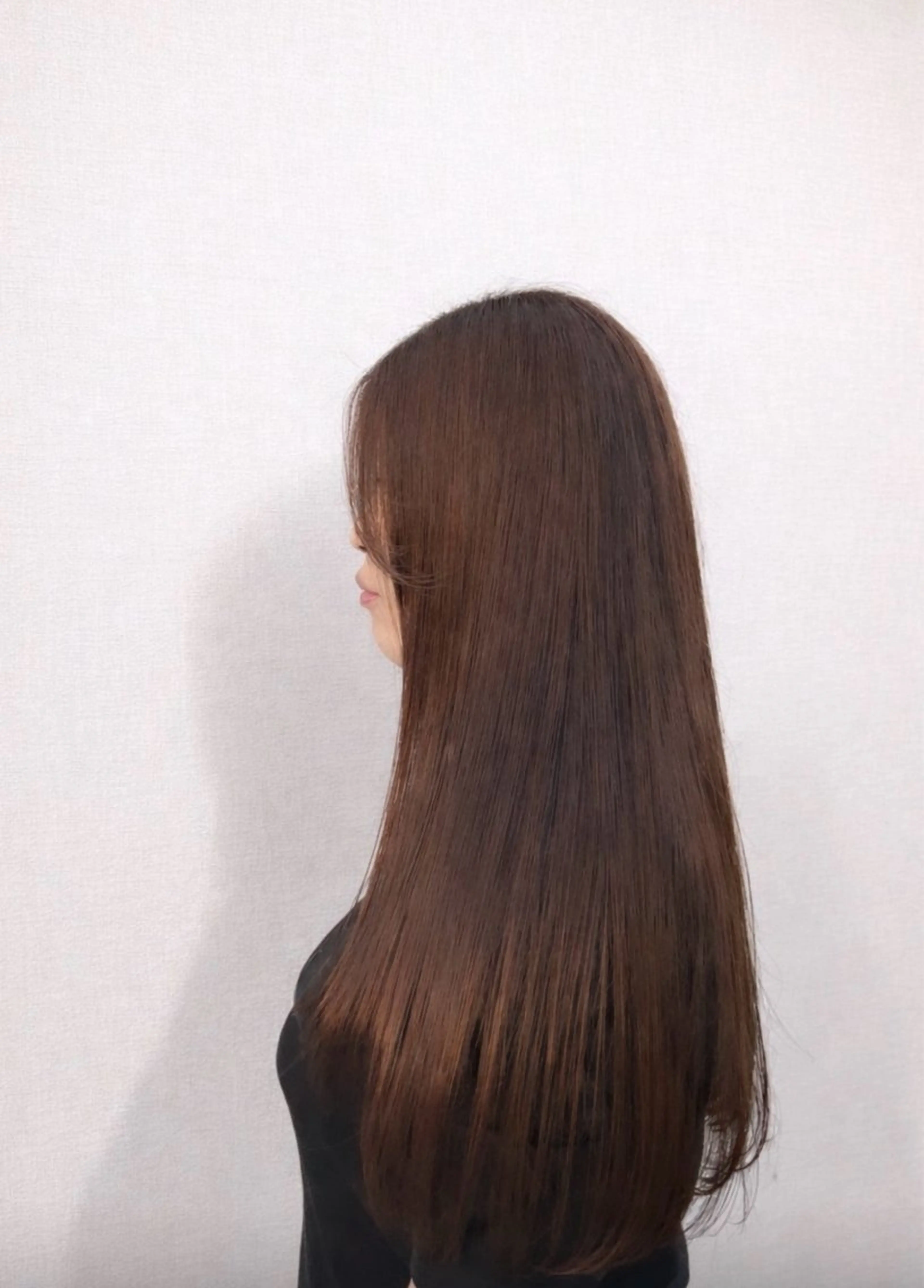 ロング カラー ブラウンカラー カット ヘアカラー トリートメント 艶カラー/ 江角愛理のヘアスタイル