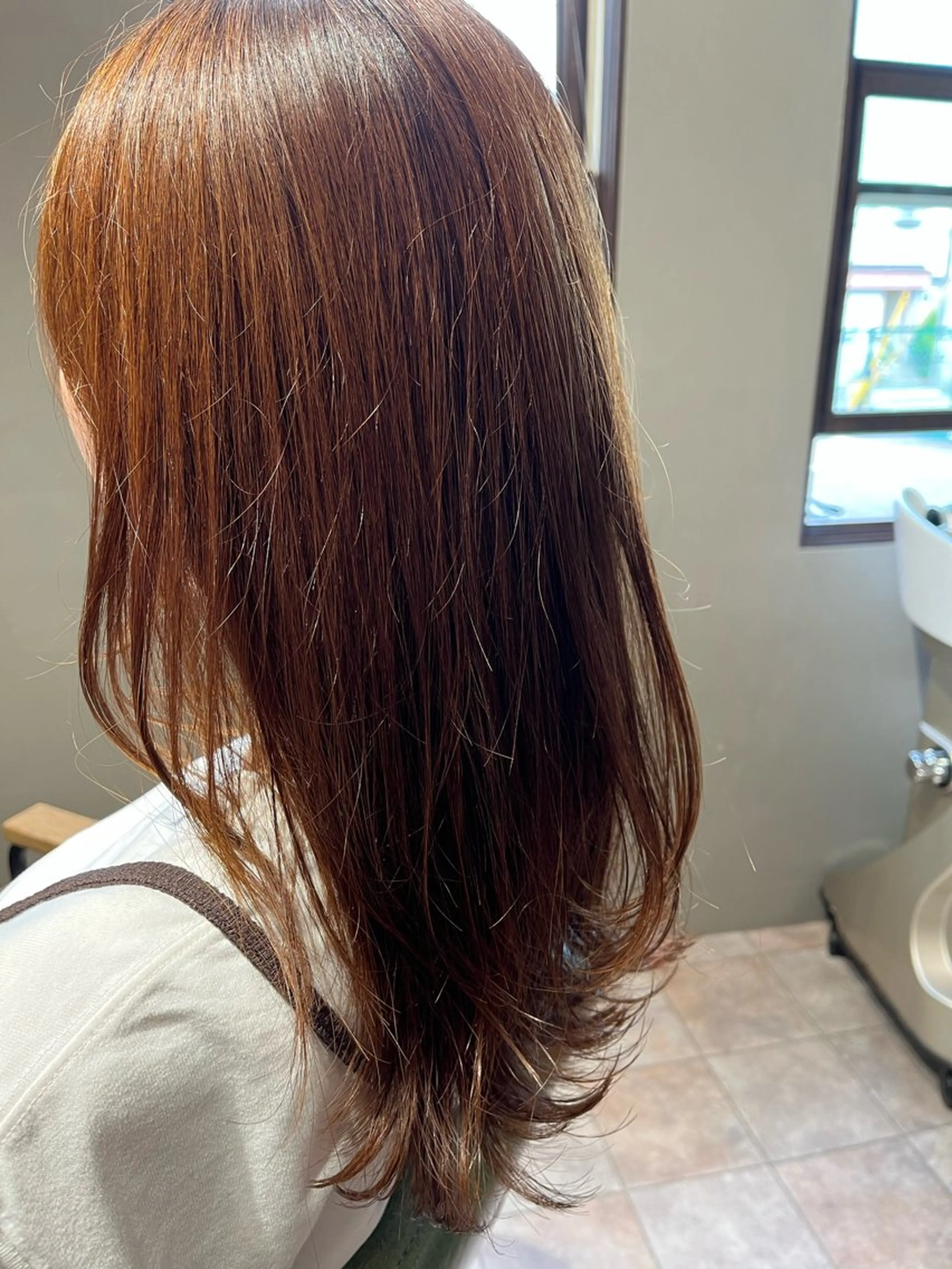 ロング ロングレイヤー レイヤーカット ロング 小川 りえのヘアスタイル