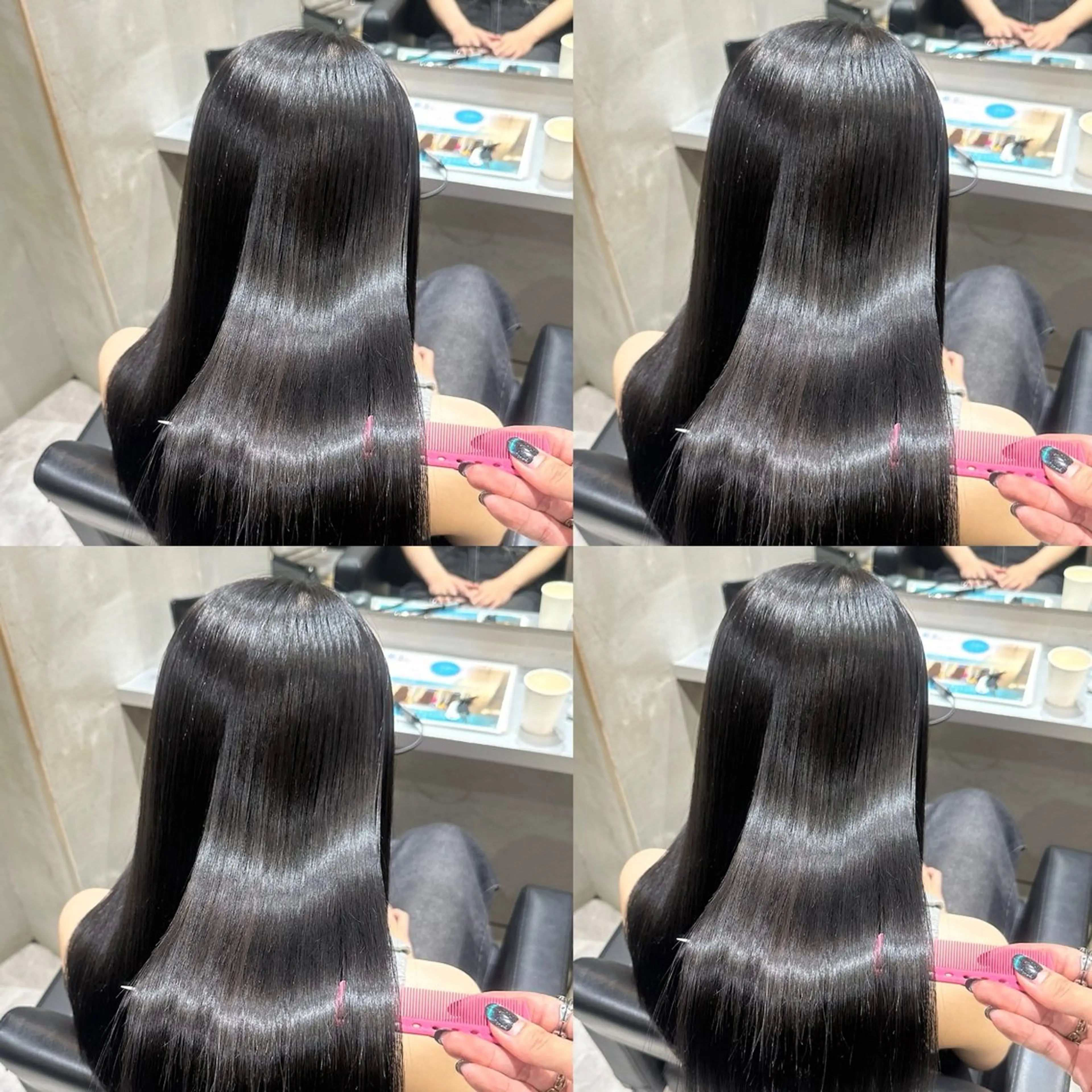 【限定価格!!】カット＋カラー+髪質改善ULUTOWAトリートメント【超音波付き】艶髪/新宿/韓国ヘア/の写真