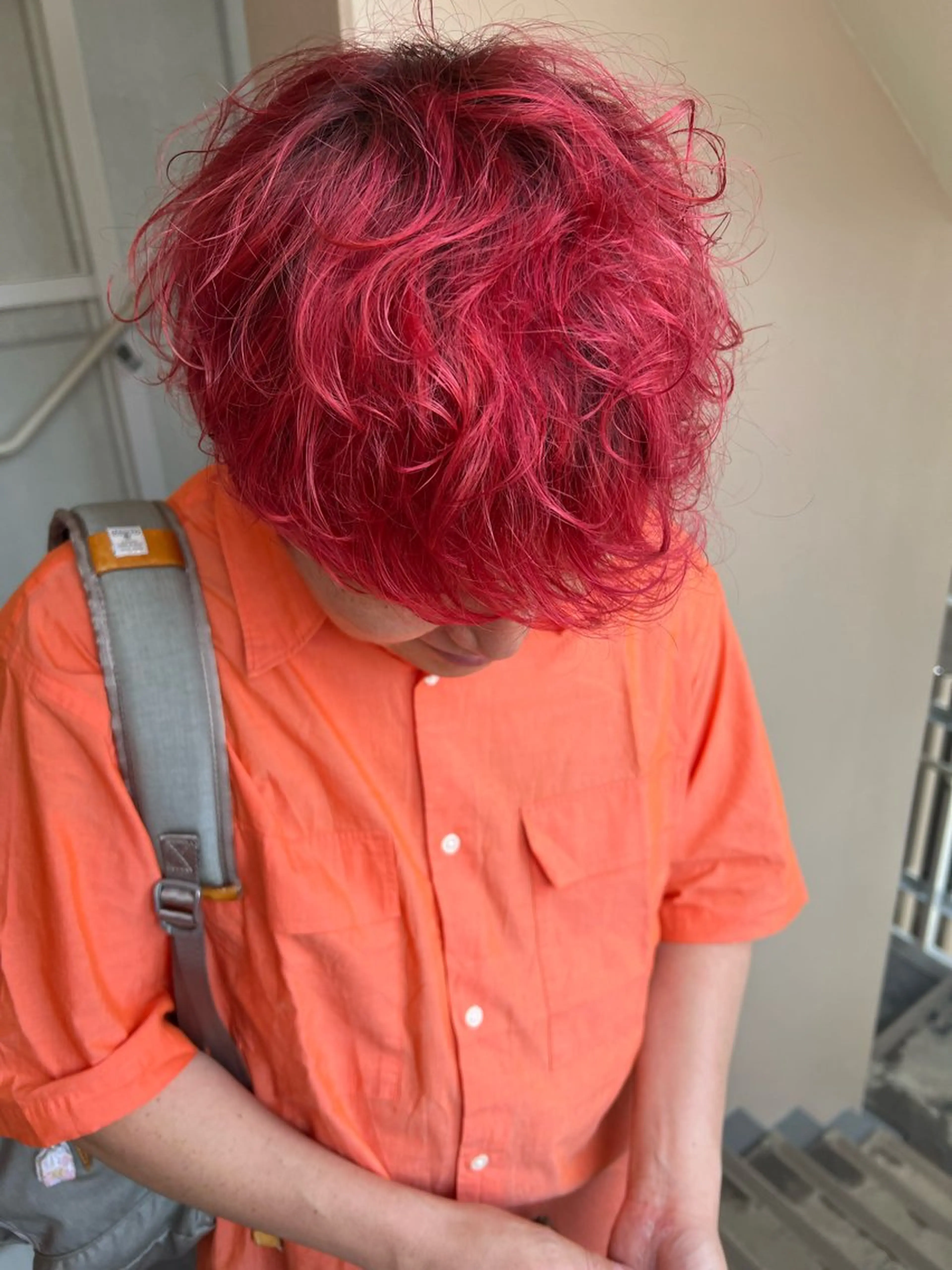 ショート カラー レッドカラー ヘアカラー カラーパティシエ facce🌼ikoのヘアスタイル