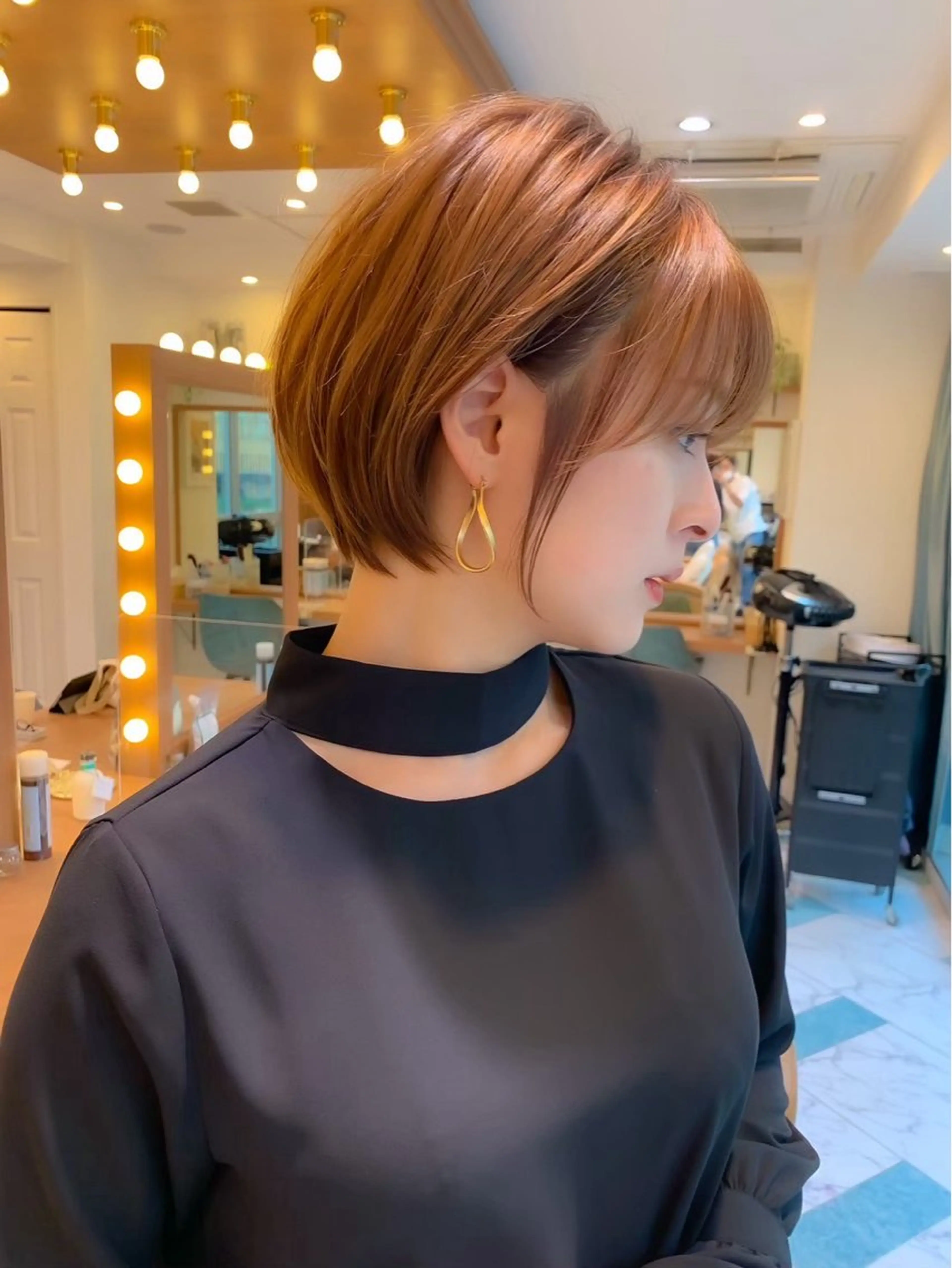 ショート ショートヘア 小顔カット カット ヘアカラー トリートメント ヘッドスパ taiga レイヤー /髪質改善/矯正🌈のヘアスタイル