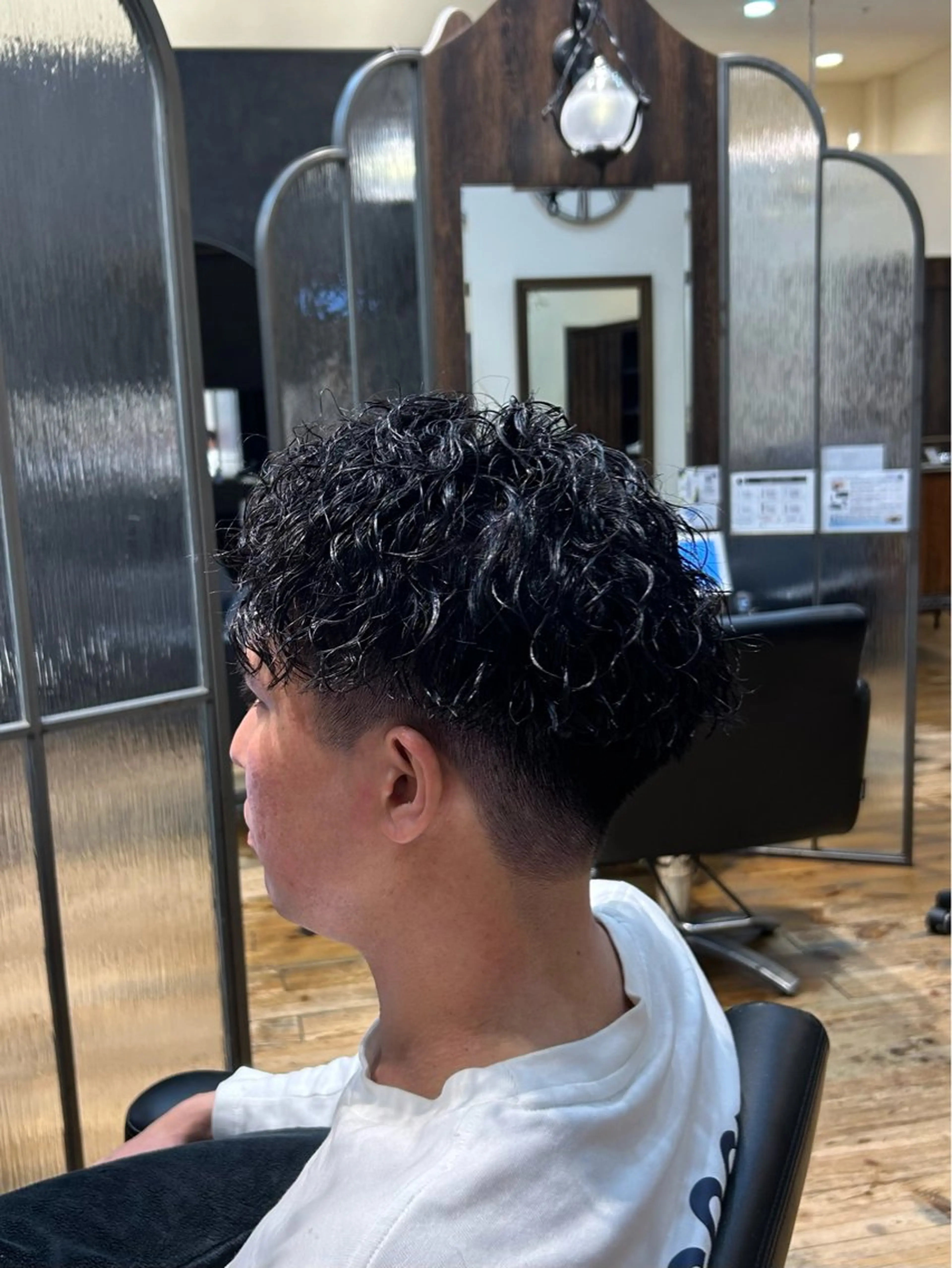 パーマ メンズ メンズパーマ ツイストスパイラルパーマ スパイラルパーマ 🐲ツイスパ🐲 フェード/龍のヘアスタイル