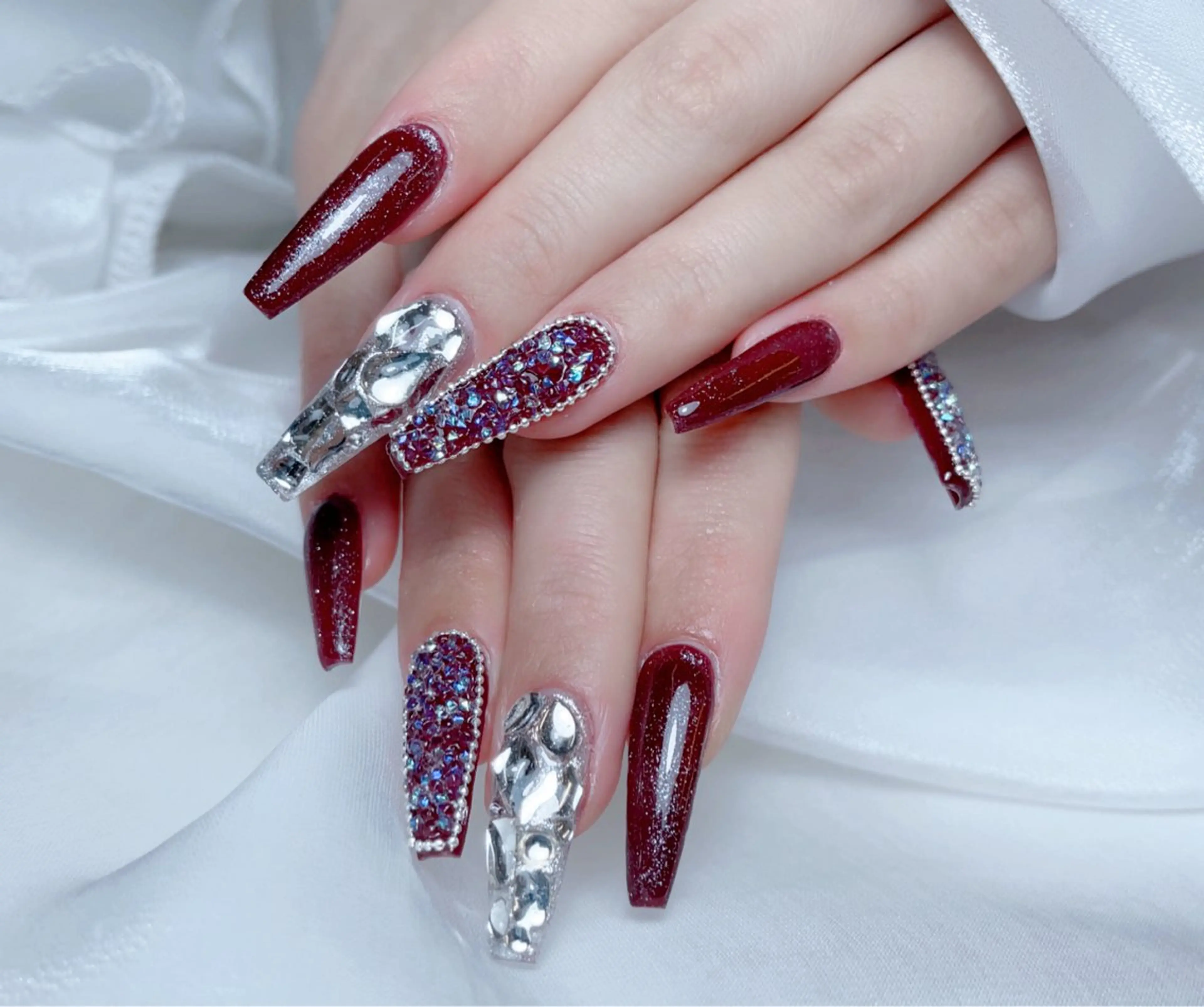 ネイル ハンドネイル M🌷nail 長さだし専門店のネイルデザイン