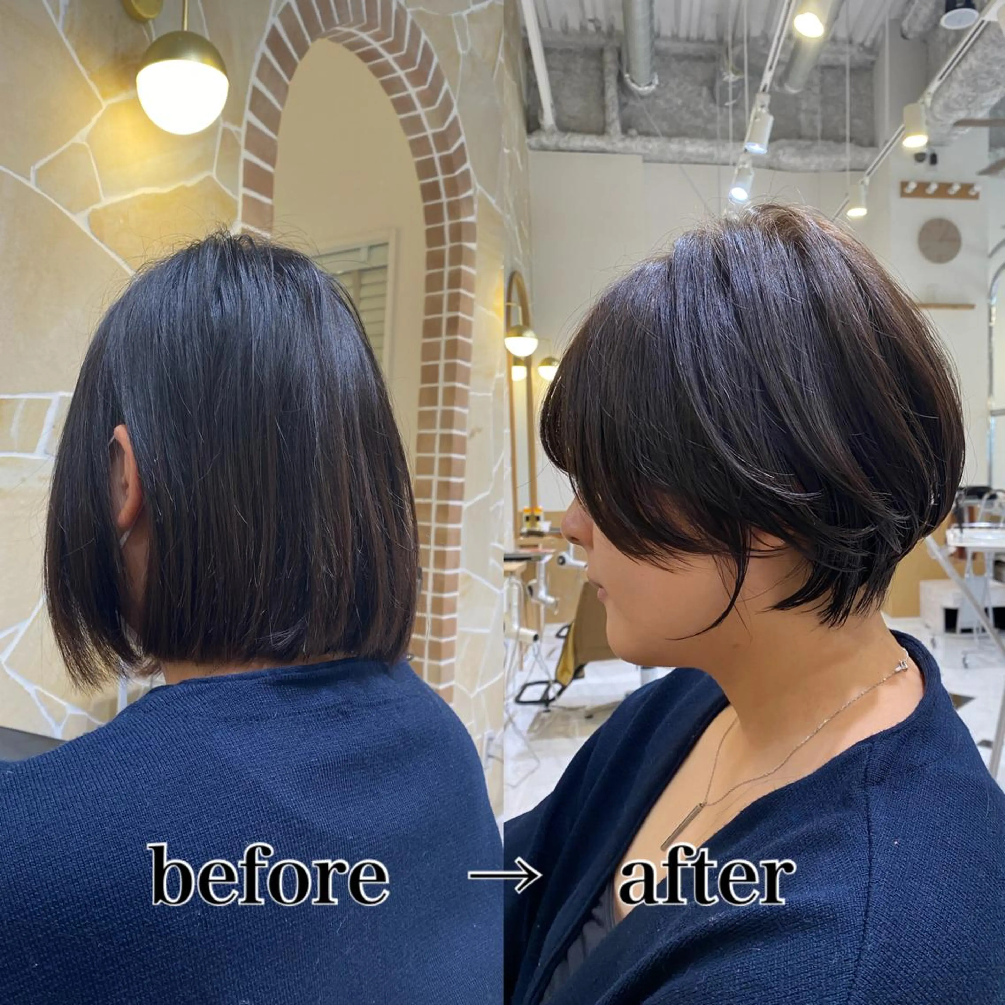 ショート カラー カット ヘアカラー トリートメント 坂井 茅聖のヘアスタイル