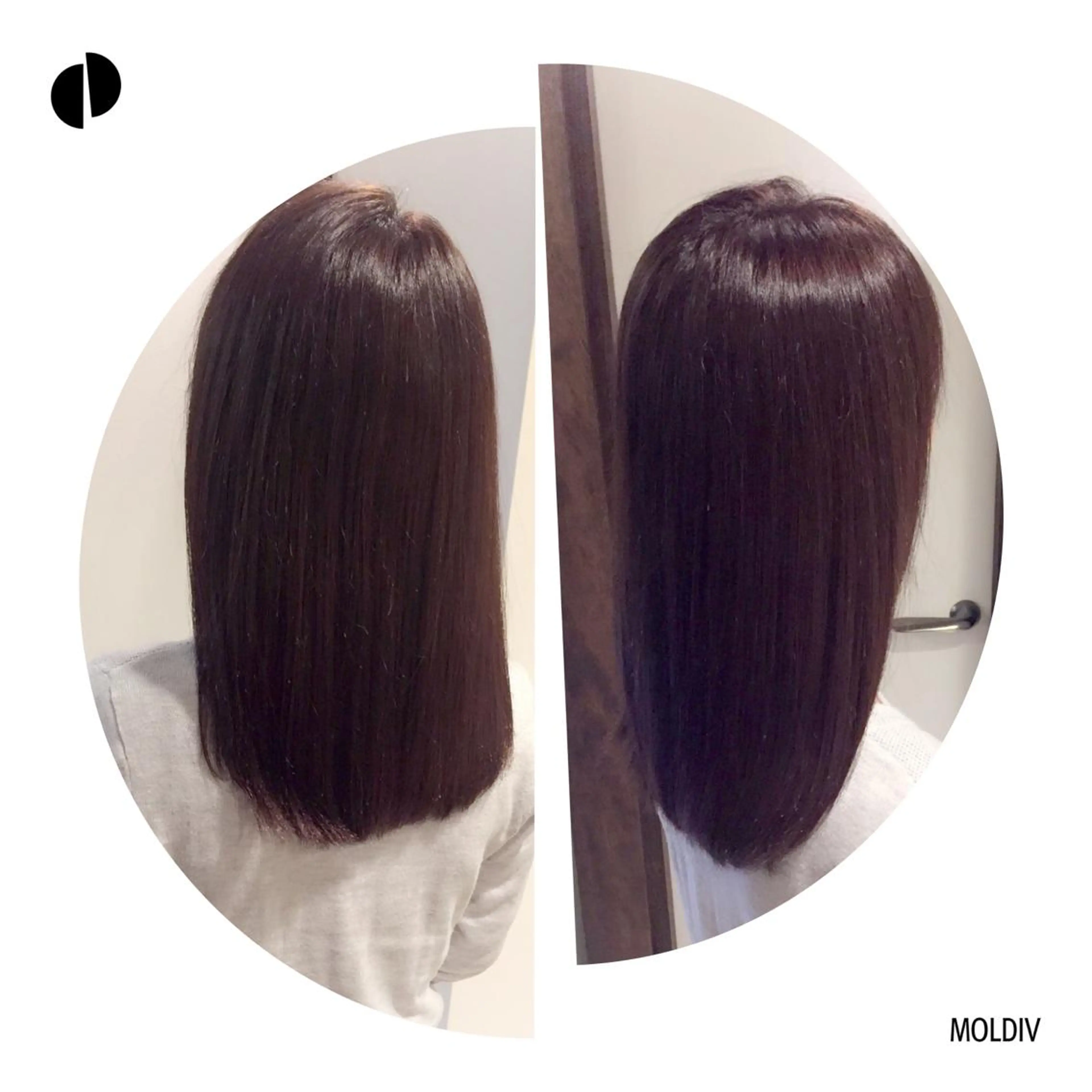 ミディアム セミロング カラー ブラウンカラー ダークブラウン トリートメント ✨縮毛矯正✨髪質改善 ナカシマ ユミのヘアスタイル