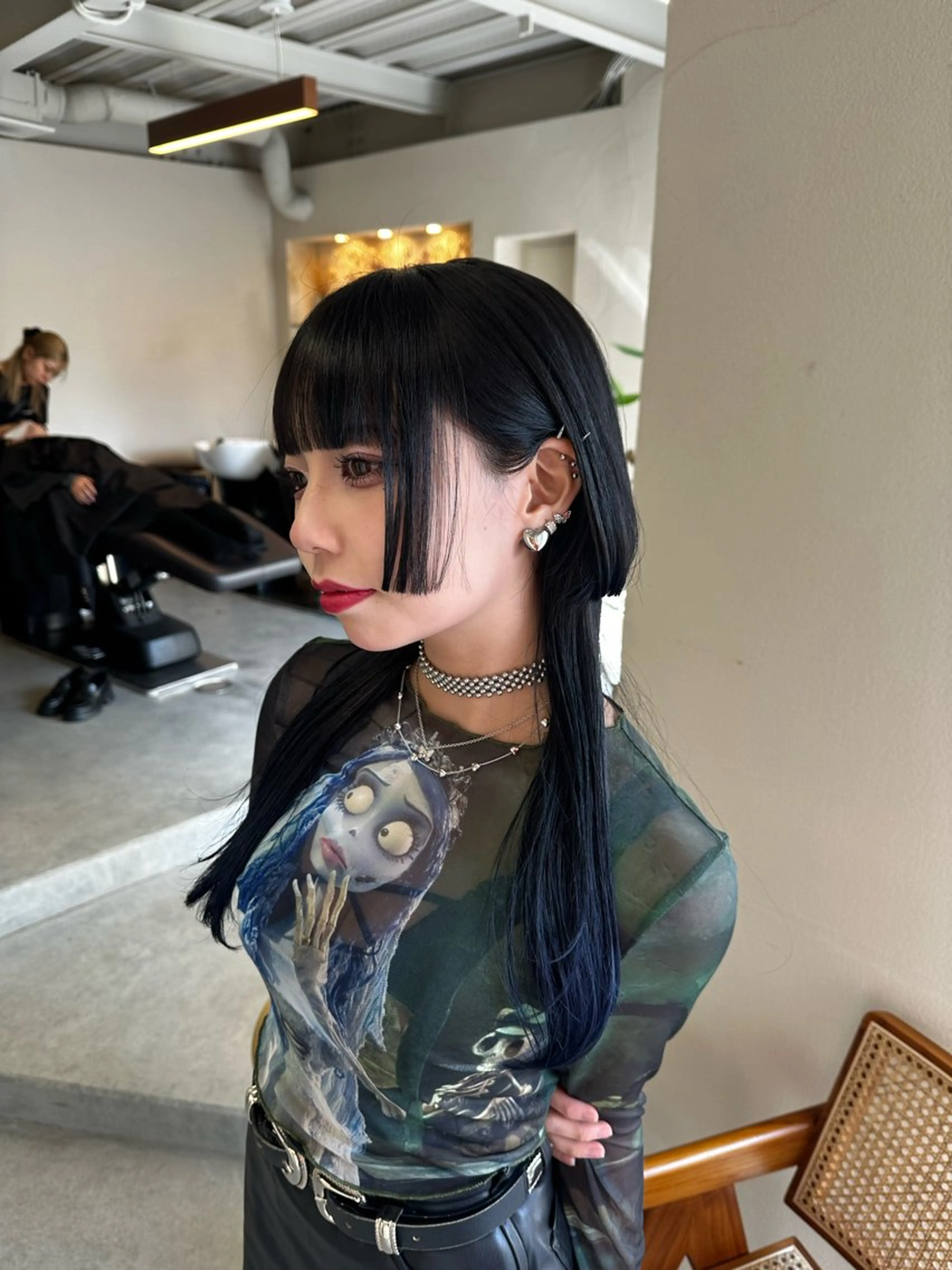 ロング カラー カット ヘアカラー トリートメント ハイトーン×似合わせ 🌱中川慎之介のヘアスタイル