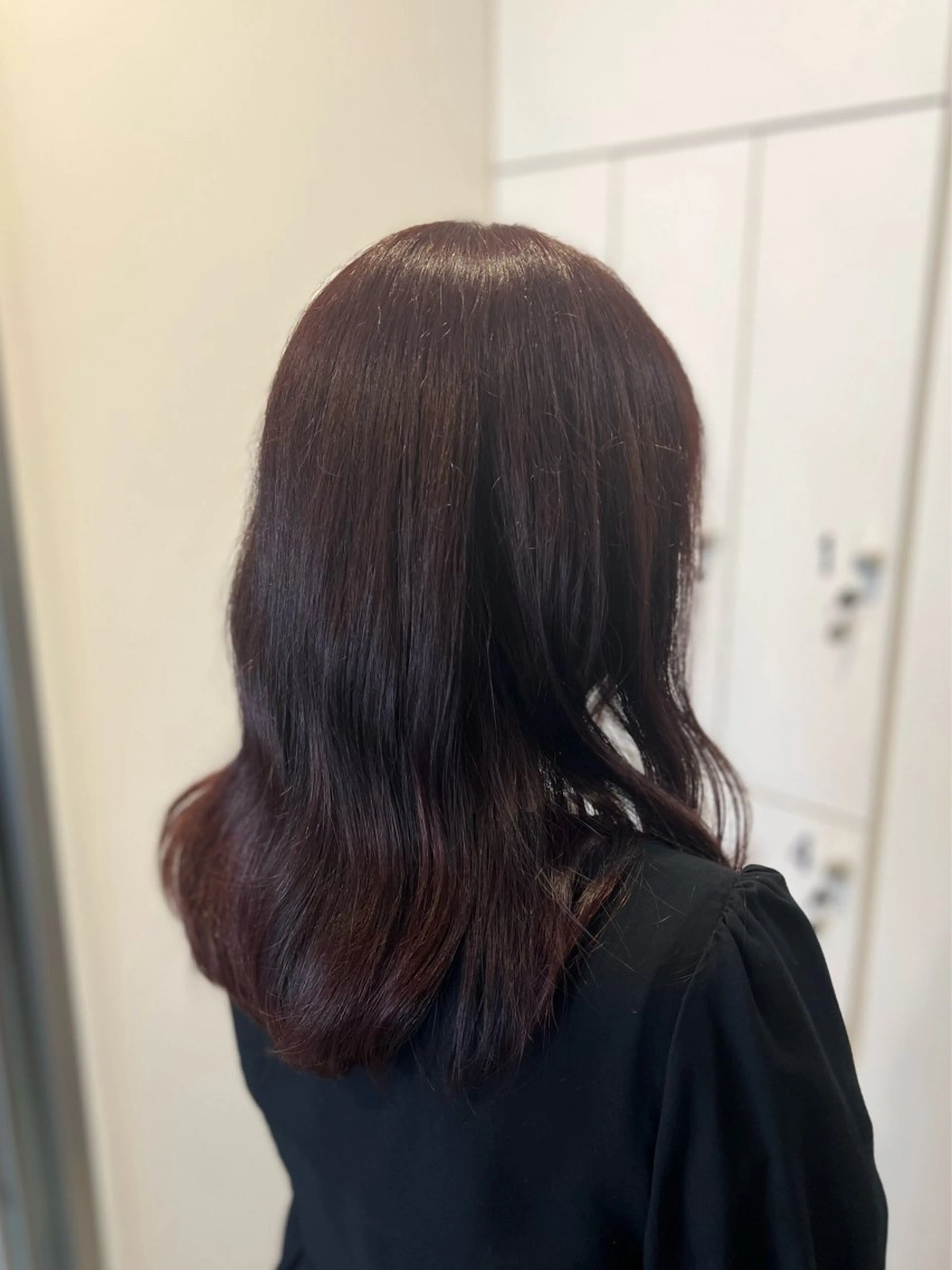 ミディアム カラー ダブルカラー ピンクカラー Dia ‎ アキヨシ ミユのヘアスタイル