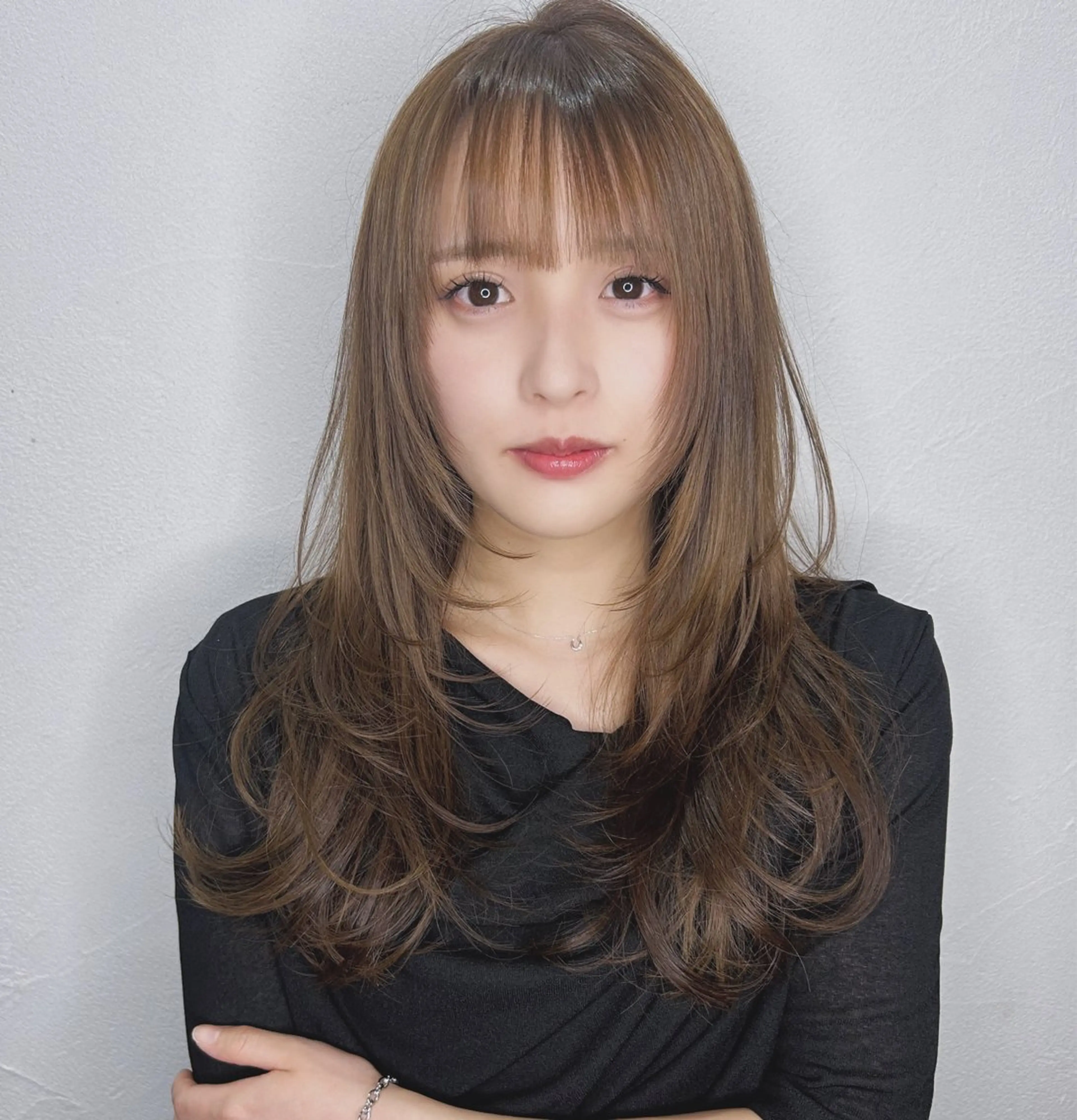 ロング カット ヘアカラー トリートメント 剣持友希/ifh iizuka/高崎のヘアスタイル