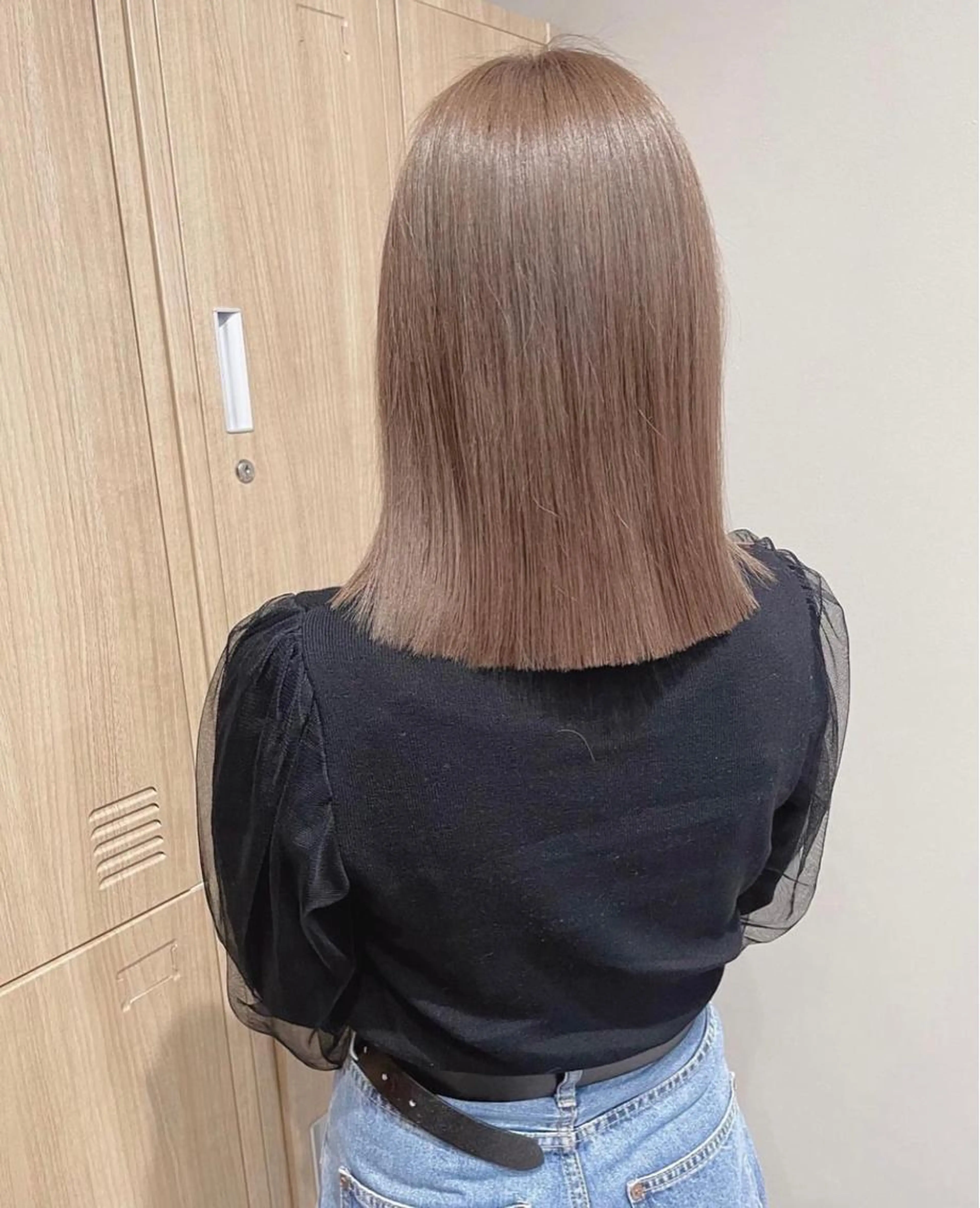 ⭐️同時にできる⭐️縮毛矯正ストレート+透明感カラーの写真