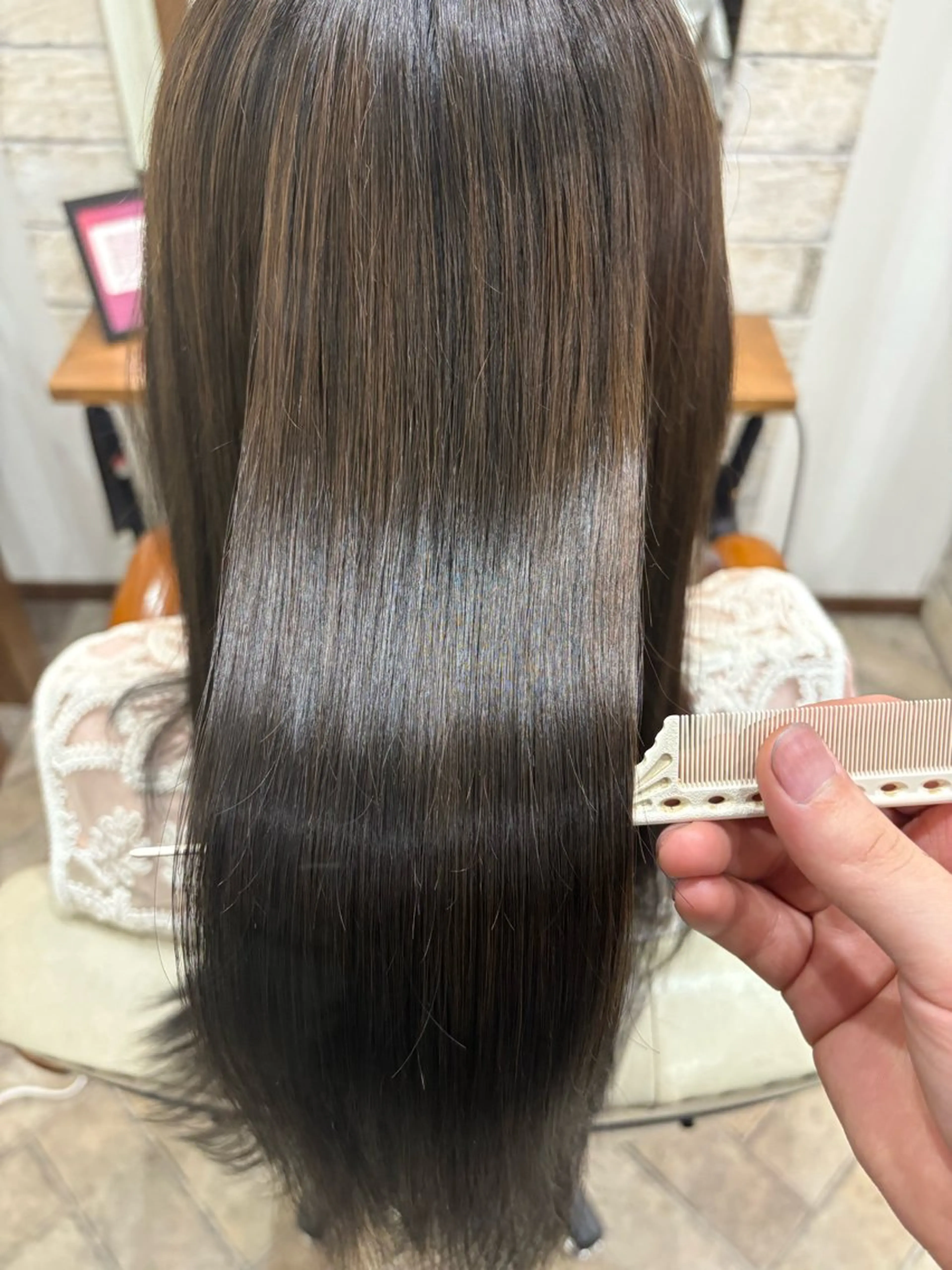 カラー 髪質改善カラー/ 結べるレイヤー/文野のヘアスタイル