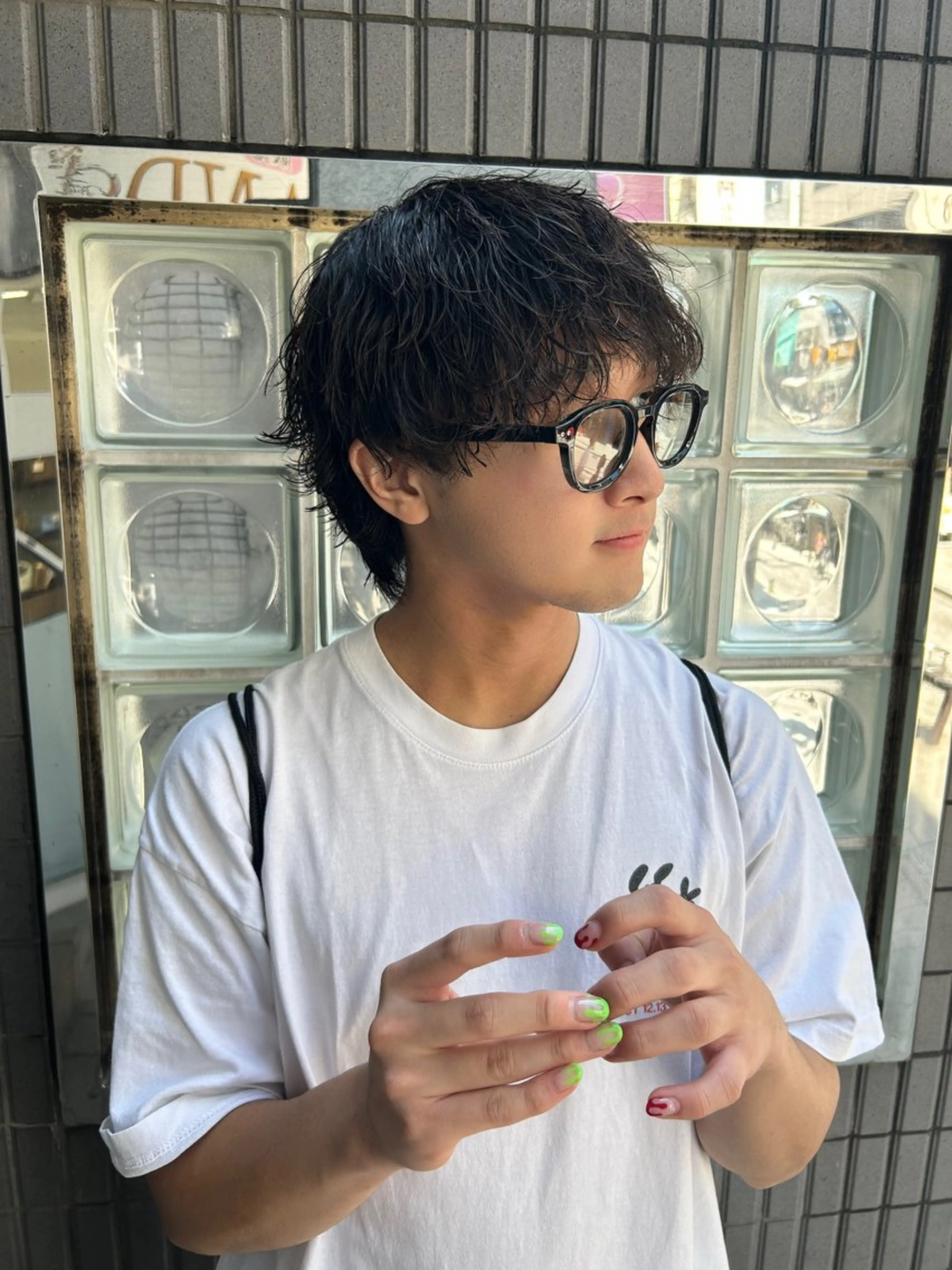 パーマ メンズ メンズパーマ 波巻きパーマ カット パーマ 横浜カラー/ブリーチ SAKI💫のヘアスタイル