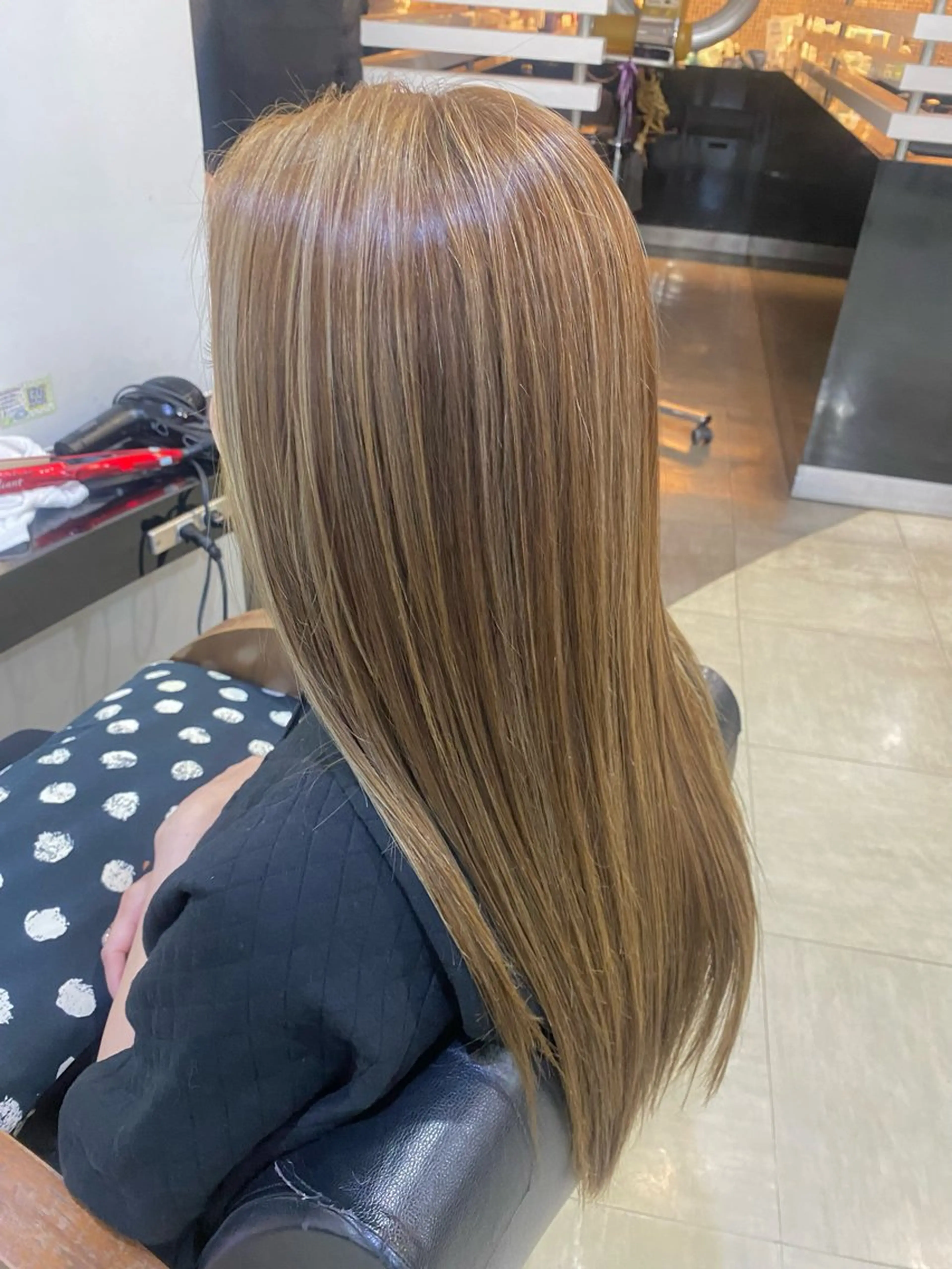 ロング カラー ヘアアレンジ ハイライトカラー ハイライト 烏山 達也のヘアスタイル