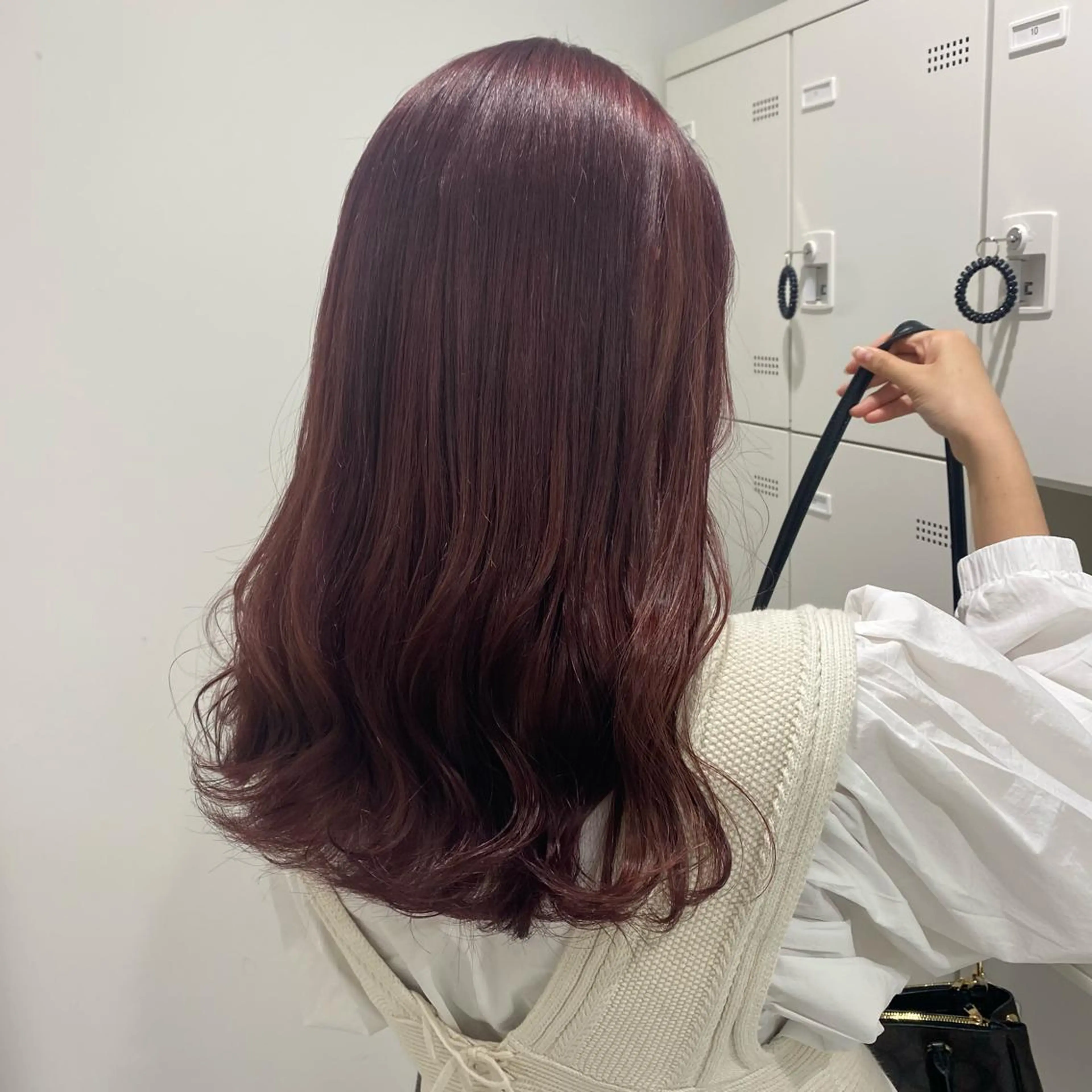 セミロング カラー ヘアアレンジ ヘアカラー トリートメント mai🍑暖色カラー /レイヤー💖のヘアスタイル