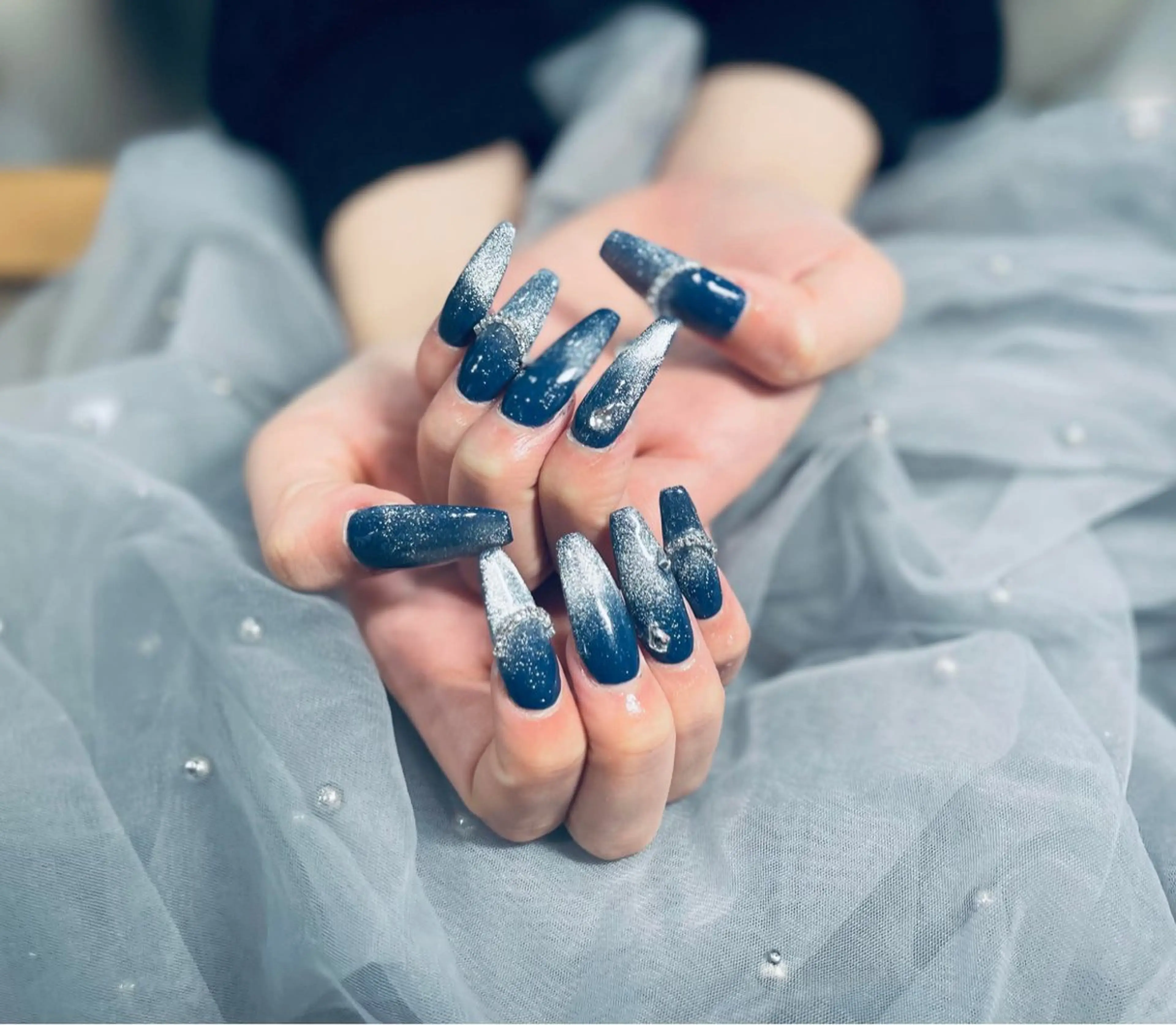 ネイル アニマル柄 オーロラネイル フラッシュネイル ジェルネイル グラデーション アンアンBelle Nail 池袋のネイルデザイン