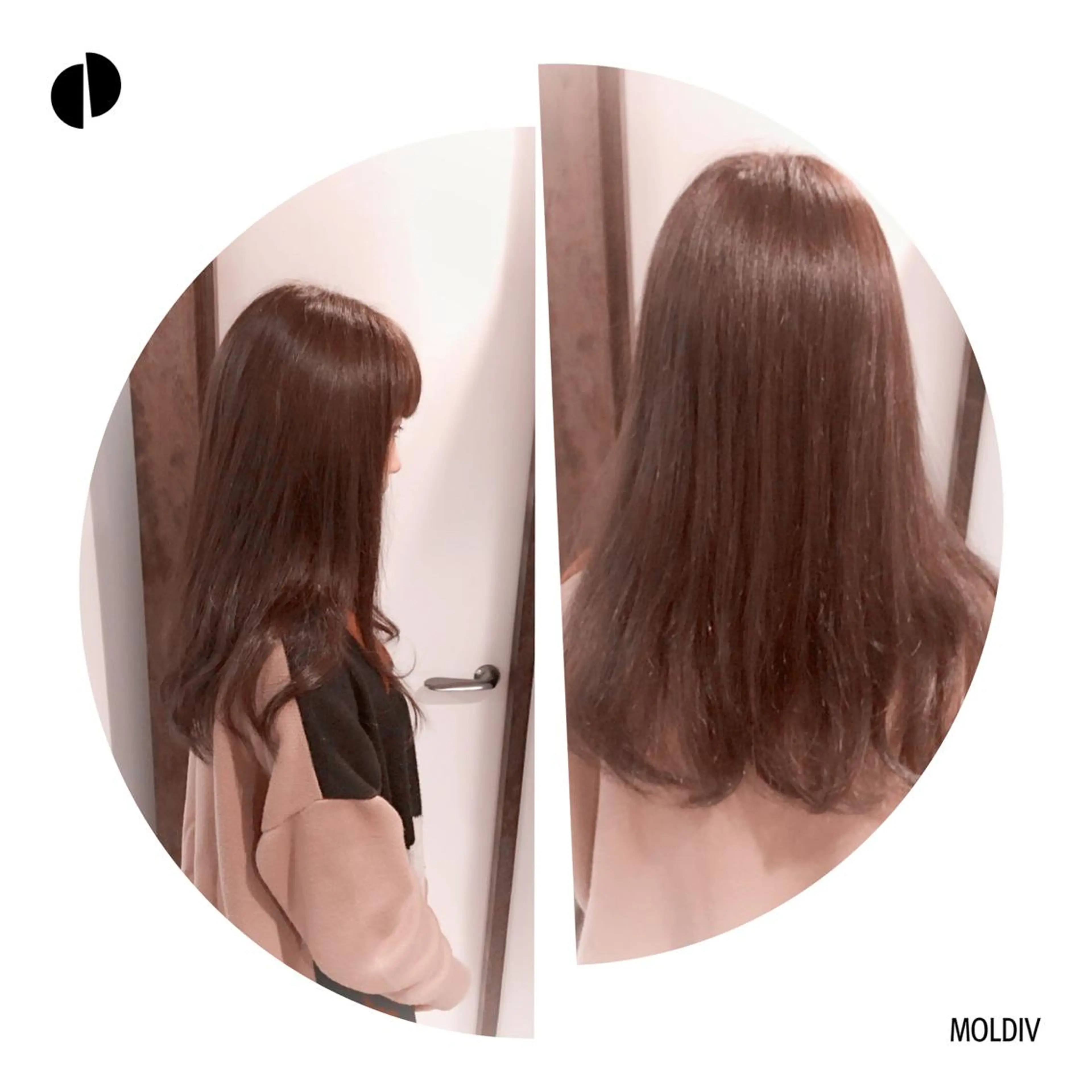 セミロング ロング カラー ブラウンカラー ✨縮毛矯正✨髪質改善 ナカシマ ユミのヘアスタイル