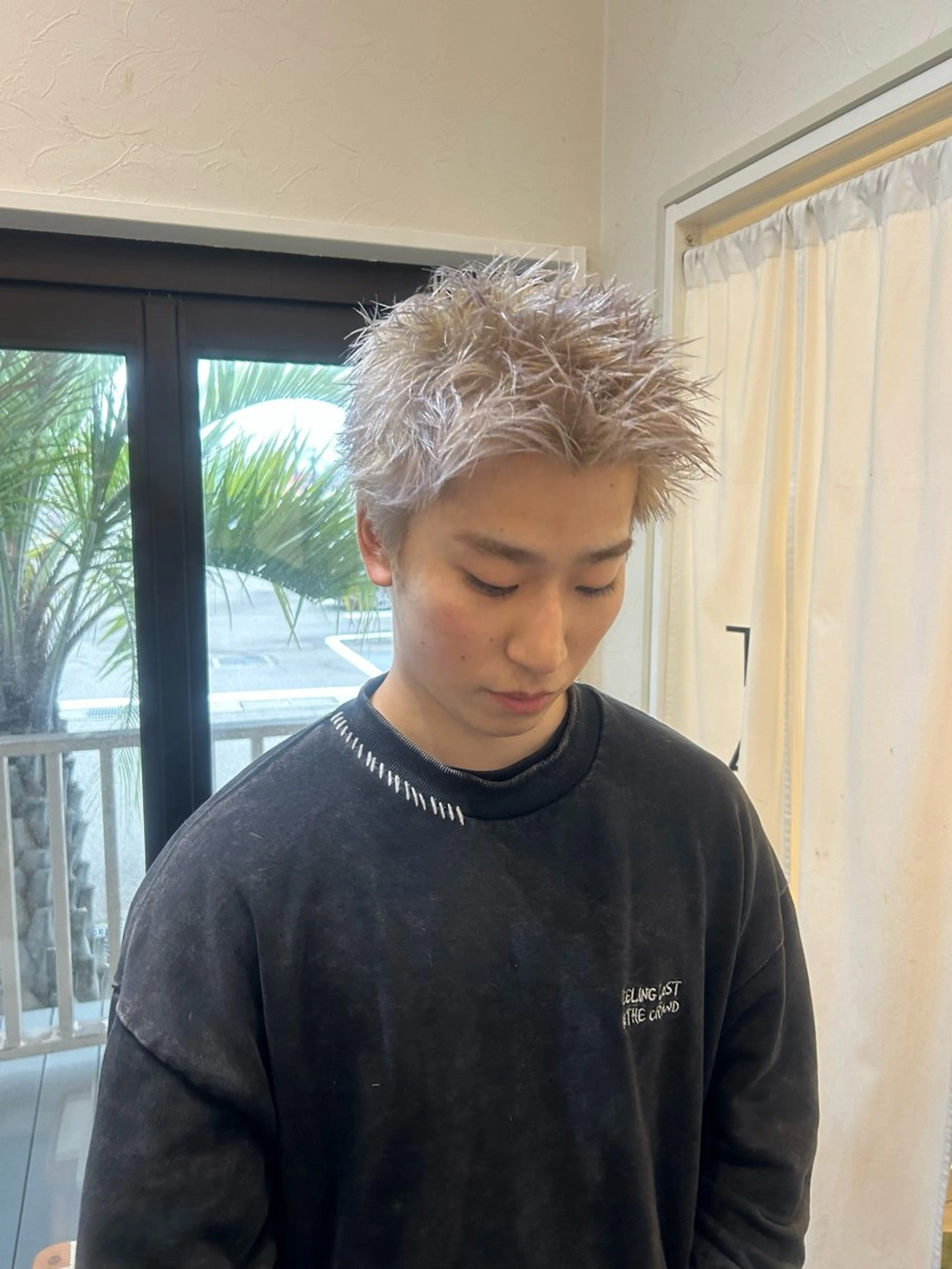 メンズ スパイキーショート カット ヘアカラー ARATA / tap/県庁近くのヘアスタイル