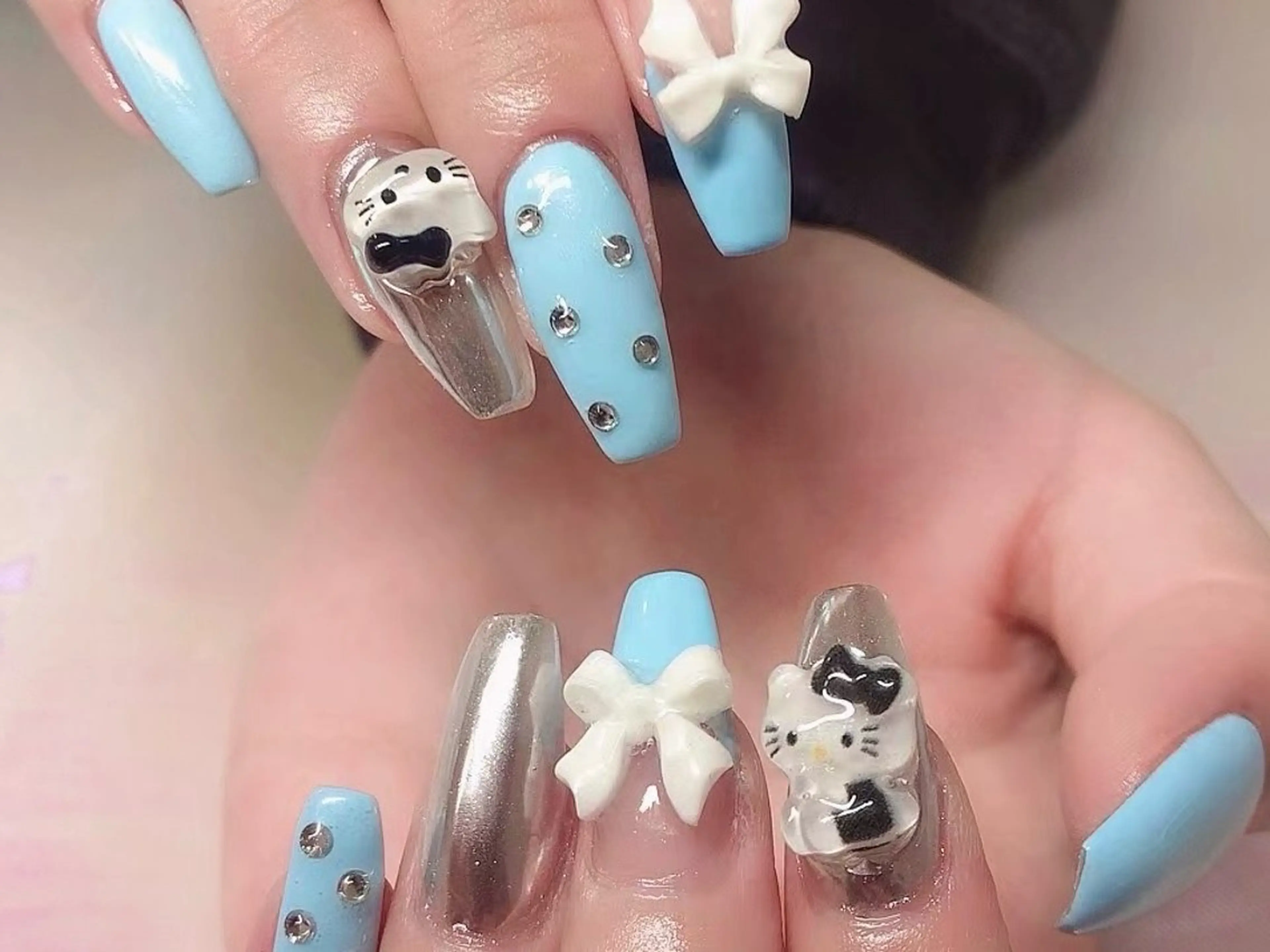 ネイル アートネイル シンプルネイル 夏ネイル ハンドネイル Miu nailのネイルデザイン