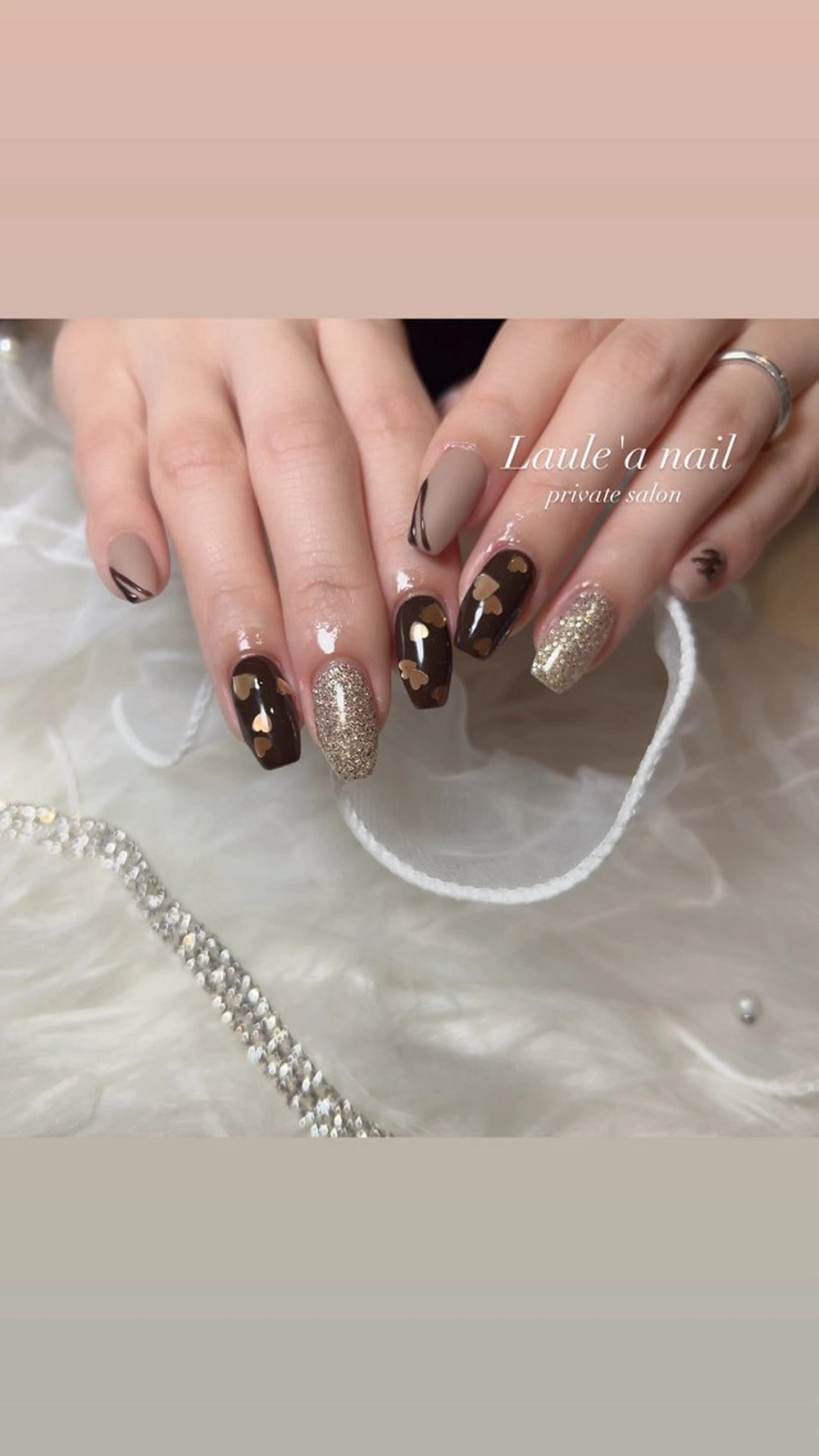 ネイル バレンタイン Laule'a nail salonのネイルデザイン