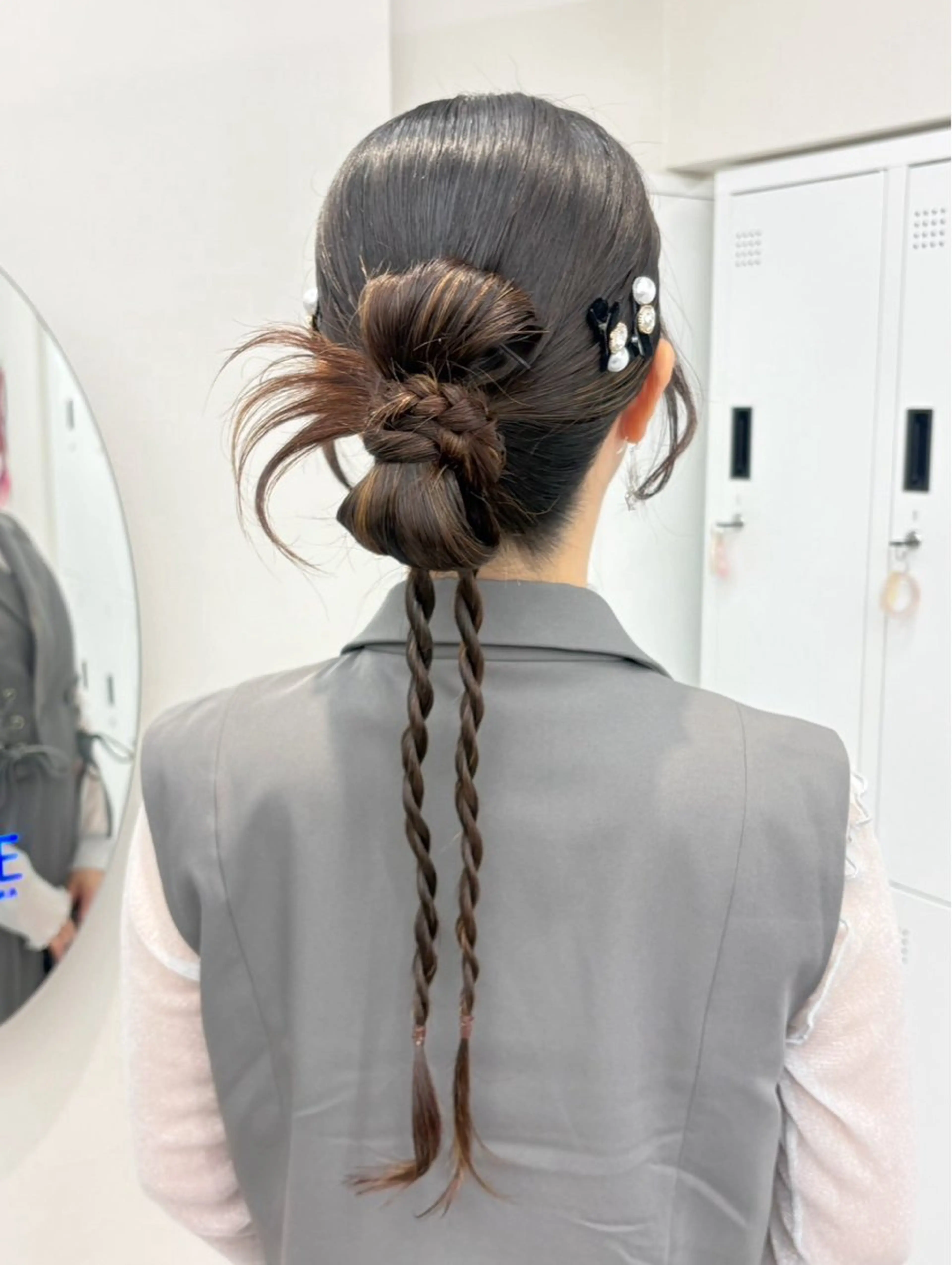 ロング ヘアアレンジ ヘアセット エクステ🫧アレンジ ￤横浜  ももはのヘアスタイル